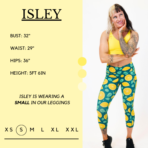 High Waist Sour Power Leggings for Women - Soft Yoga Pants with Pockets, Tummy Control & 4-Way Stretch - Perfect for Workout, Running, Gym & Lounge Wear