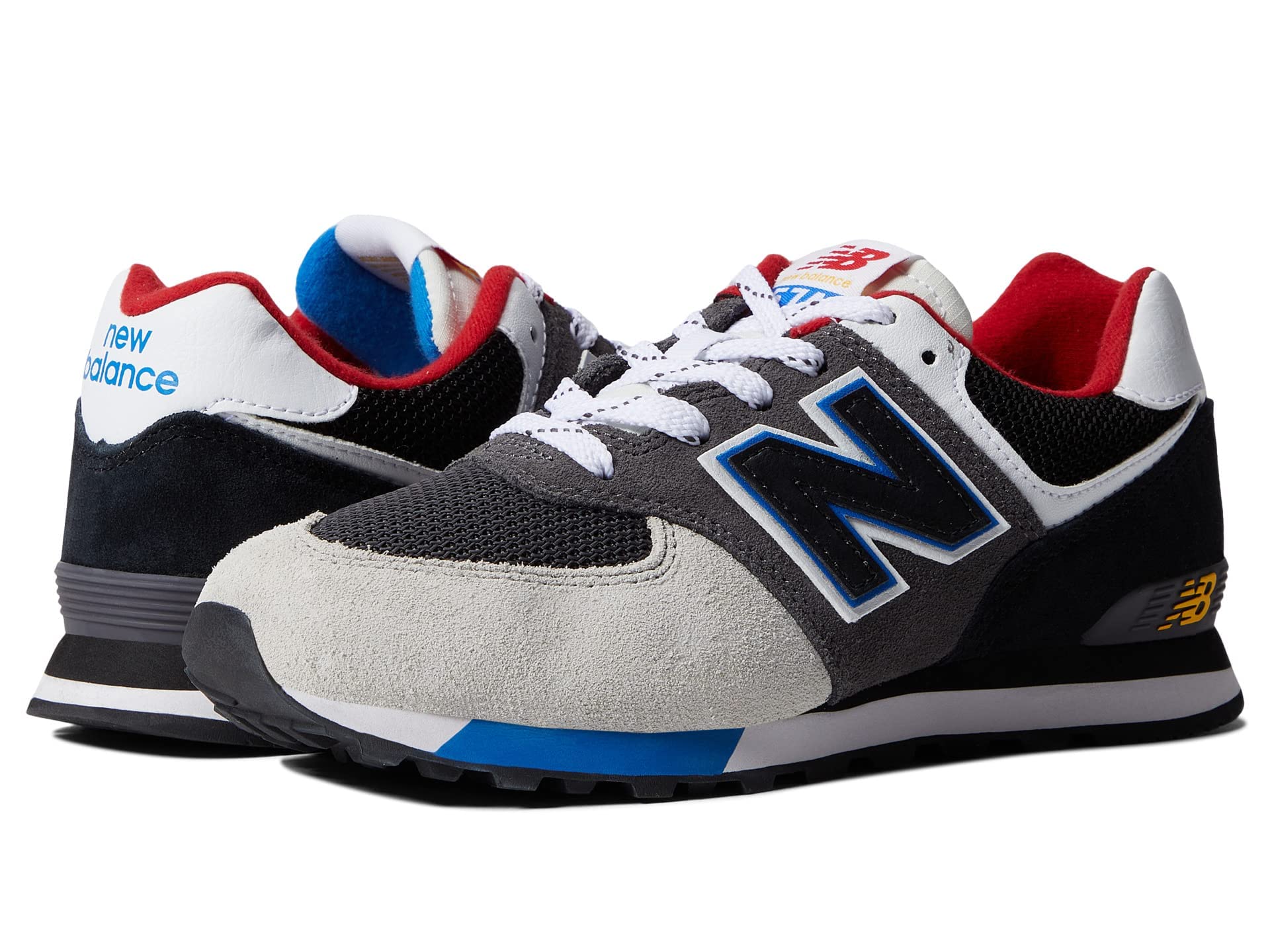New Balance 574 Big Kid Sneakers - Magnet/Serene Blue - Size 6 M - Comfortable Athletic Shoes for Boys - Perfect for Running, School & Casual Wear