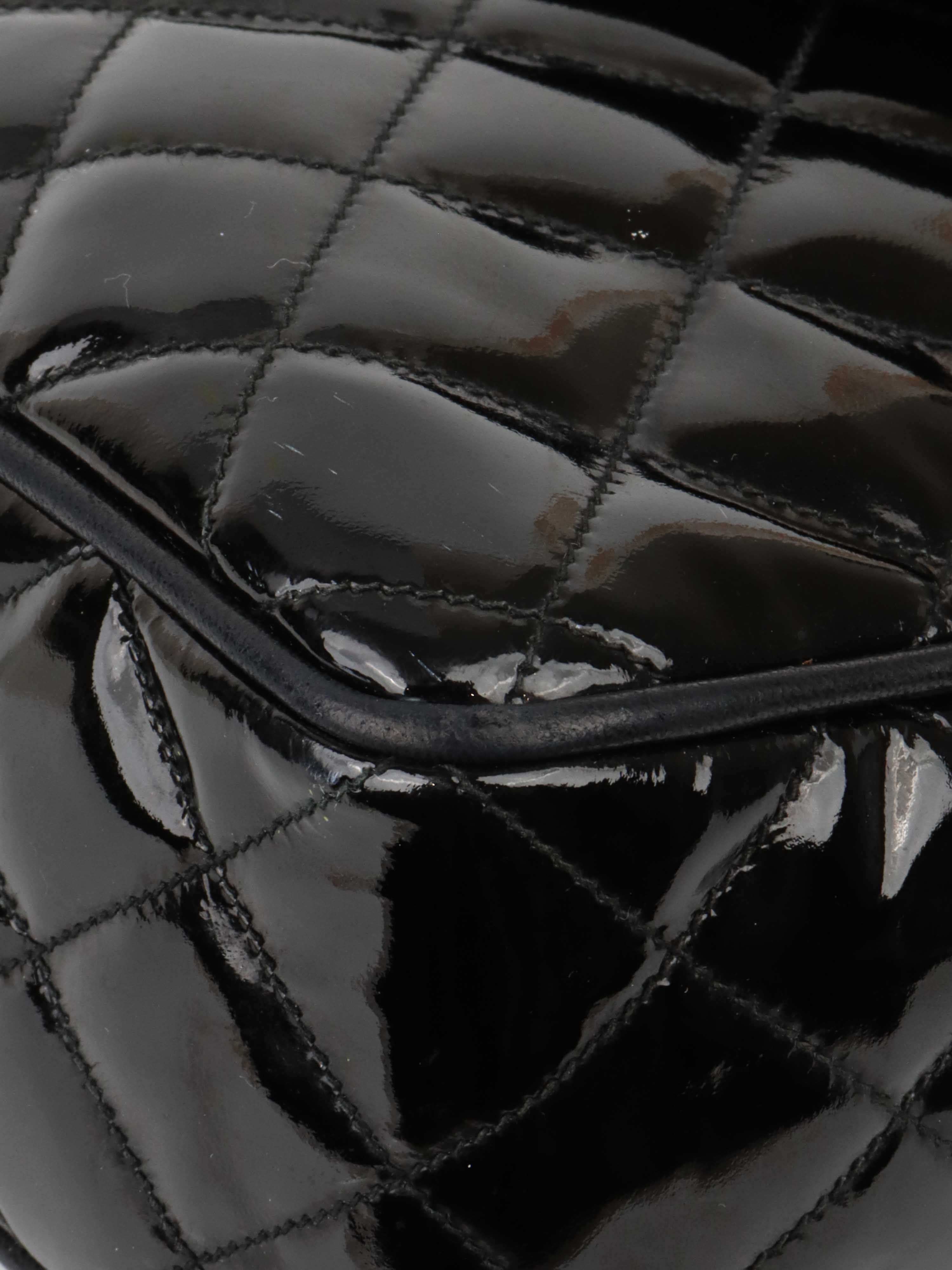 Chanel Black Patent Leather Shoulder Bag for Women - Luxury Designer Handbag for Work, Evening & Special Occasions