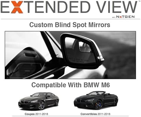 BMW M6 Coupe Blind Spot Mirrors - Wide Angle Extended View Side Mirrors for Enhanced Safety & Parking Assistance | Perfect for Highway Driving & Tight Parking Spaces