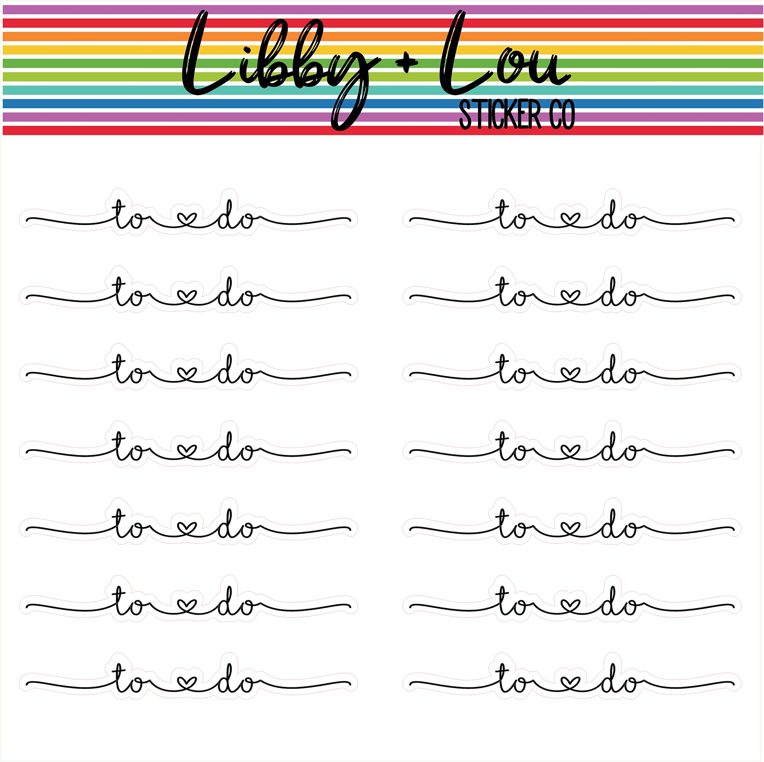 Libby & Lou Sticker Co To-Do Planner Stickers for Bullet Journals