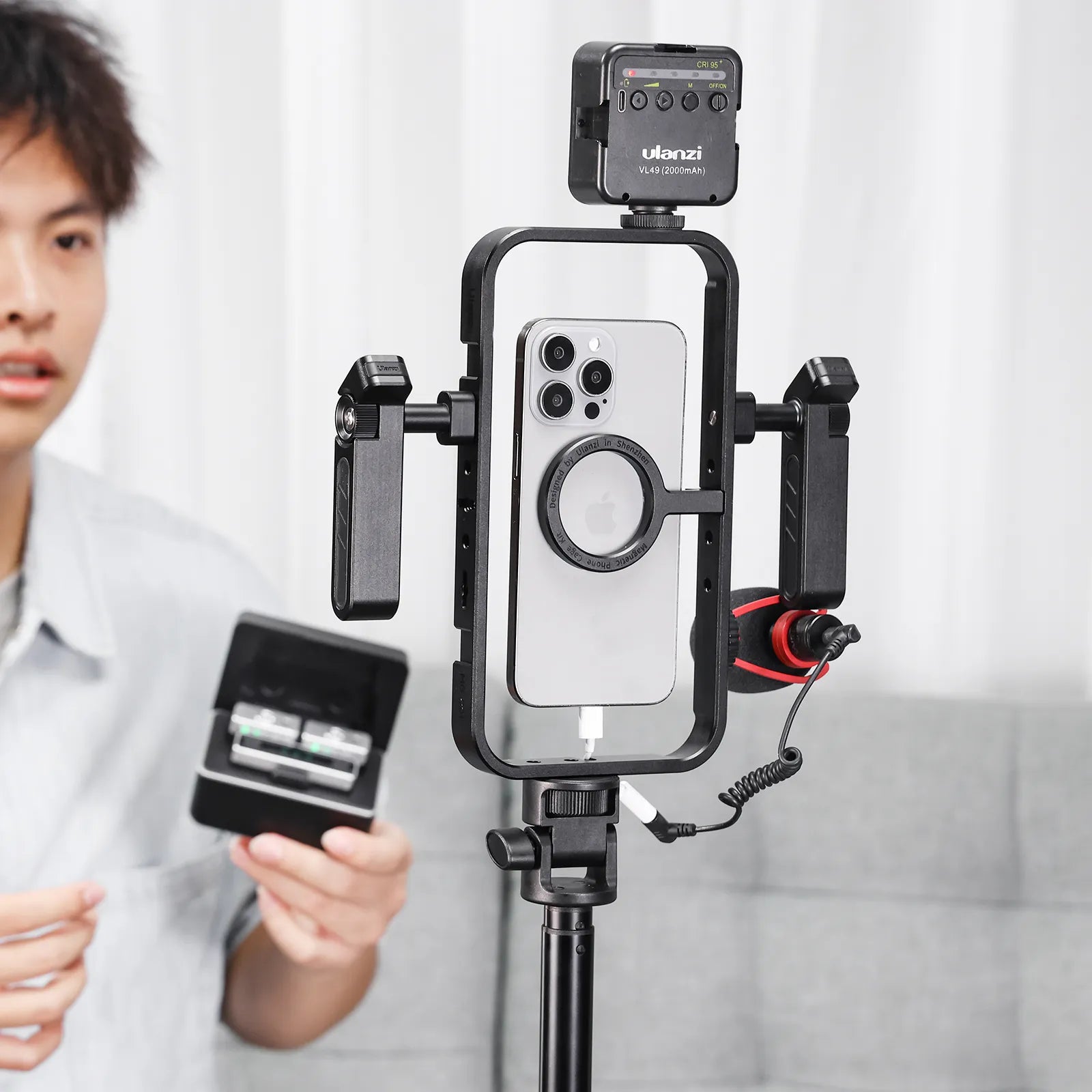Ulanzi MG 001 Magnetic Phone Cage C001 - Universal Smartphone Mount for DSLR Cameras & Video Recording | Perfect for Vlogging, Live Streaming & Content Creation