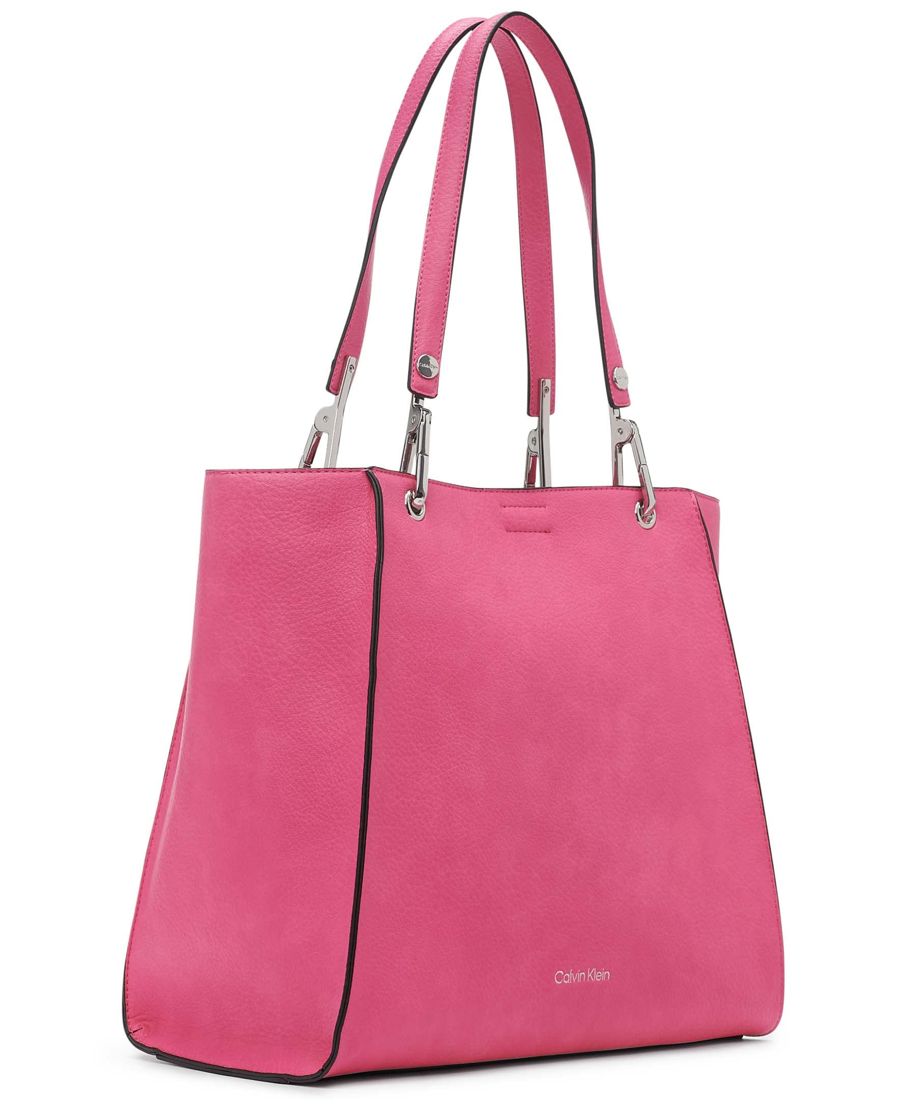 Calvin Klein Reyna North/South Tote Bag for Women - Stylish Leather Handbag for Work, Travel & Everyday Use | Premium Shoulder Tote Purse with Spacious Compartment