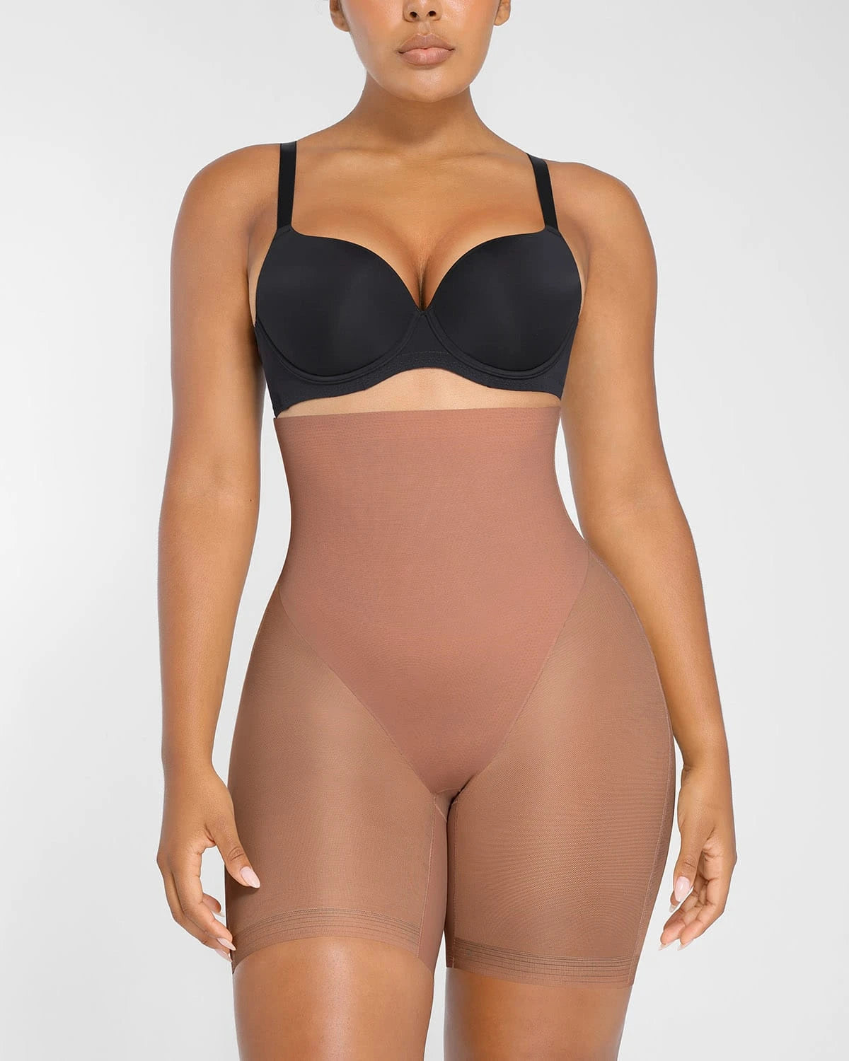 AirSlim® Mesh Smooth Butt Lifting Shorts for Women - High Waist Tummy Control Shapewear - Comfortable & Breathable for Workout, Yoga & Everyday Wear
