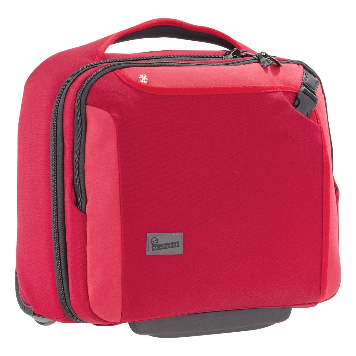 Crumpler Dry Red No. 9 Wheeled Laptop Briefcase - Durable Rolling Business Bag for Travel & Commuting - Perfect for Office Professionals & Digital Nomads