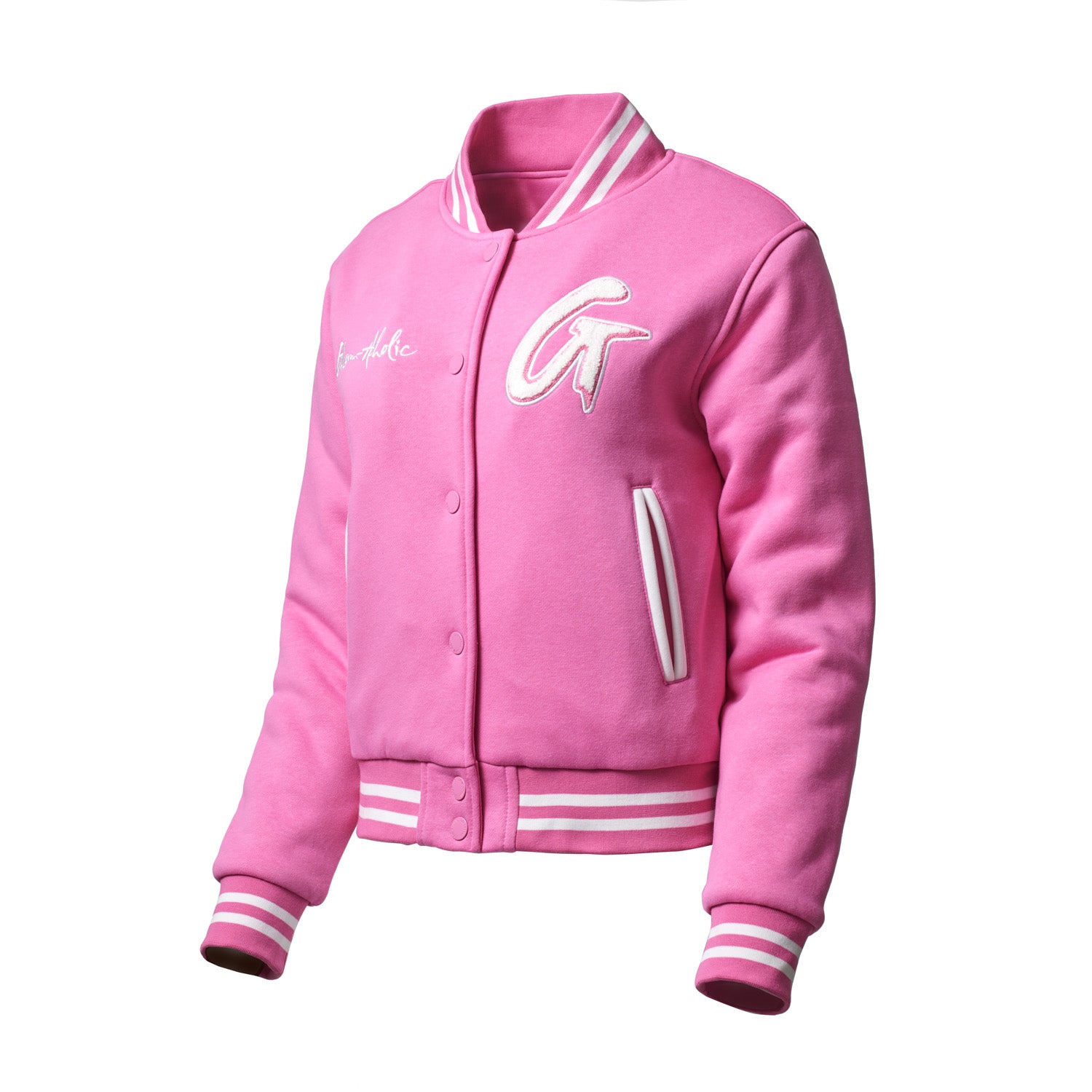 Essential Varsity Jacket for Women - Trendy Hot Pink Color | Perfect for School, Sports & Casual Outfits | Lightweight & Stylish Outerwear