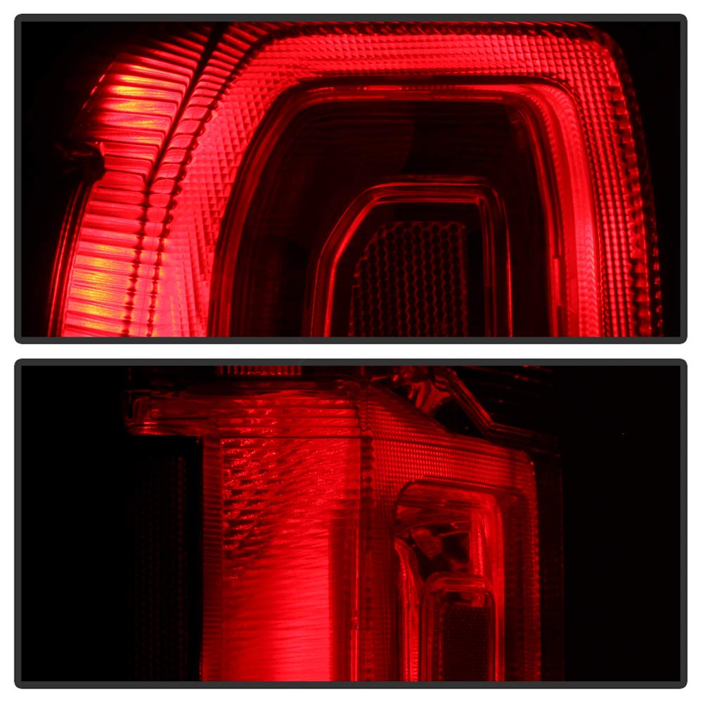 ACANII LED Tail Lights Brake Lamps Assembly Pair for 2015-2020 Chevy Tahoe Suburban - Factory Style Red LED Lights - Left & Right Set - Perfect for Night Driving & Enhanced Safety