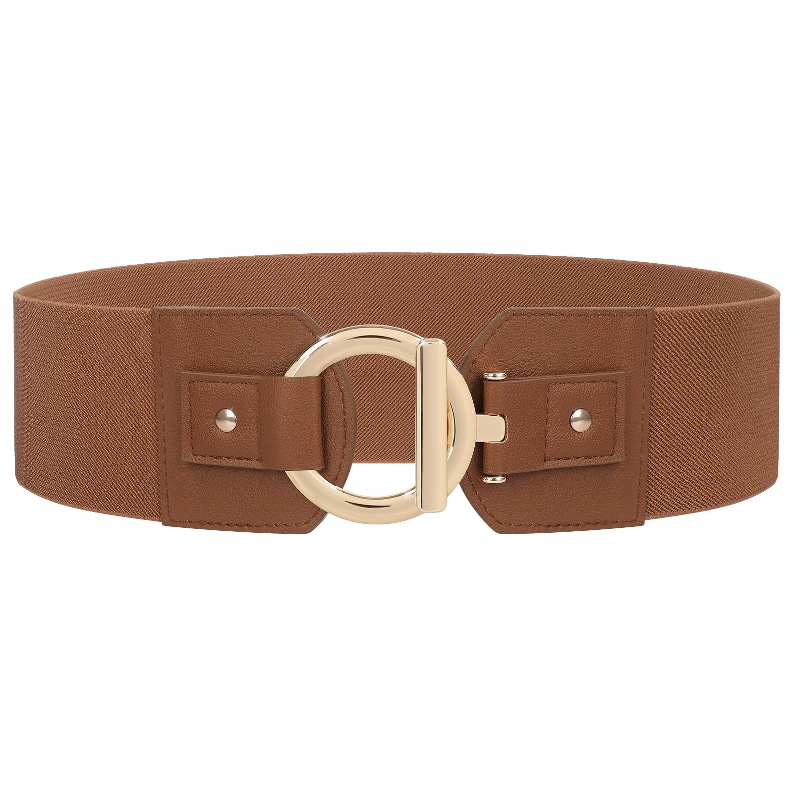 JASGOOR Women's Stretchy Wide Elastic Waist Belt - Fashionable Adjustable Dress Belt for Dresses, Skirts & Pants - Perfect for Office, Party & Casual Wear