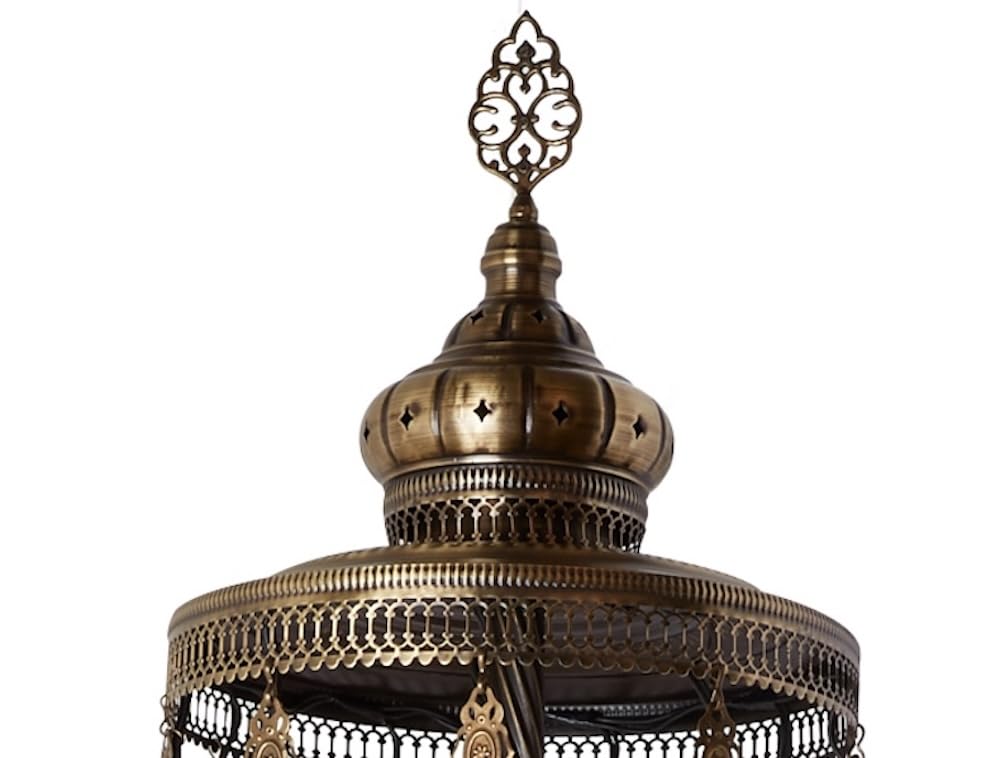 DEMMEX - 7 Big Globes Turkish Moroccan Mosaic Floor Lamp with North American Plug, 5' Bohemian Boho Tiffany Style Lighting for Living Room, Bedroom, or Office Decor (Space Fire Design)