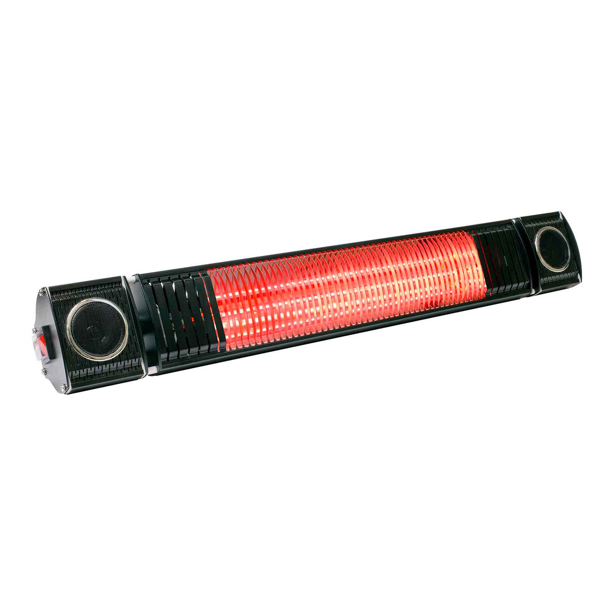 2000W Infrared Outdoor Patio Heater with Wireless Bluetooth Speakers - IPX5 Waterproof, Black (DG125) - Perfect for Backyard, Deck, Garden & Outdoor Dining Areas