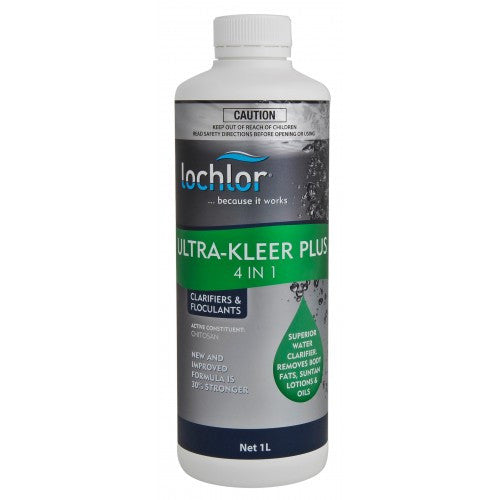 Lo chlor Ultra Kleer 4-in-1 Pool Clarifier - Crystal Clear Water Solution for Swimming Pools, Spas & Hot Tubs | Prevents Cloudy Water & Algae Growth