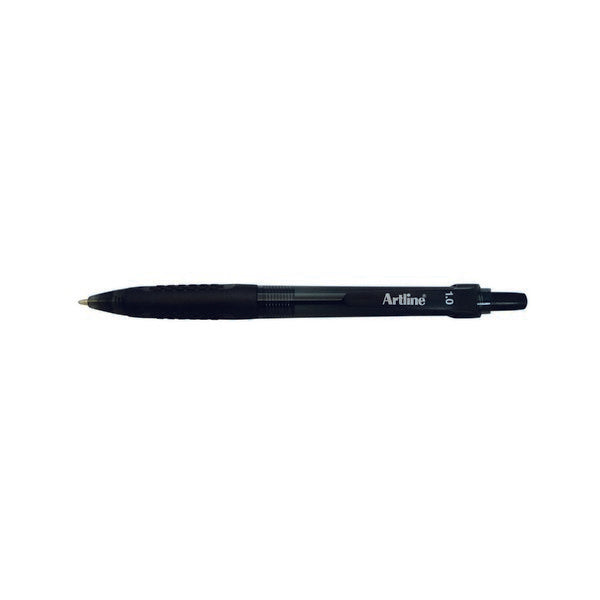 Artline 8410 Retractable Grip Medium Ballpoint Pen - Black (50-Pack) - Perfect for Office, School & Everyday Writing Tasks
