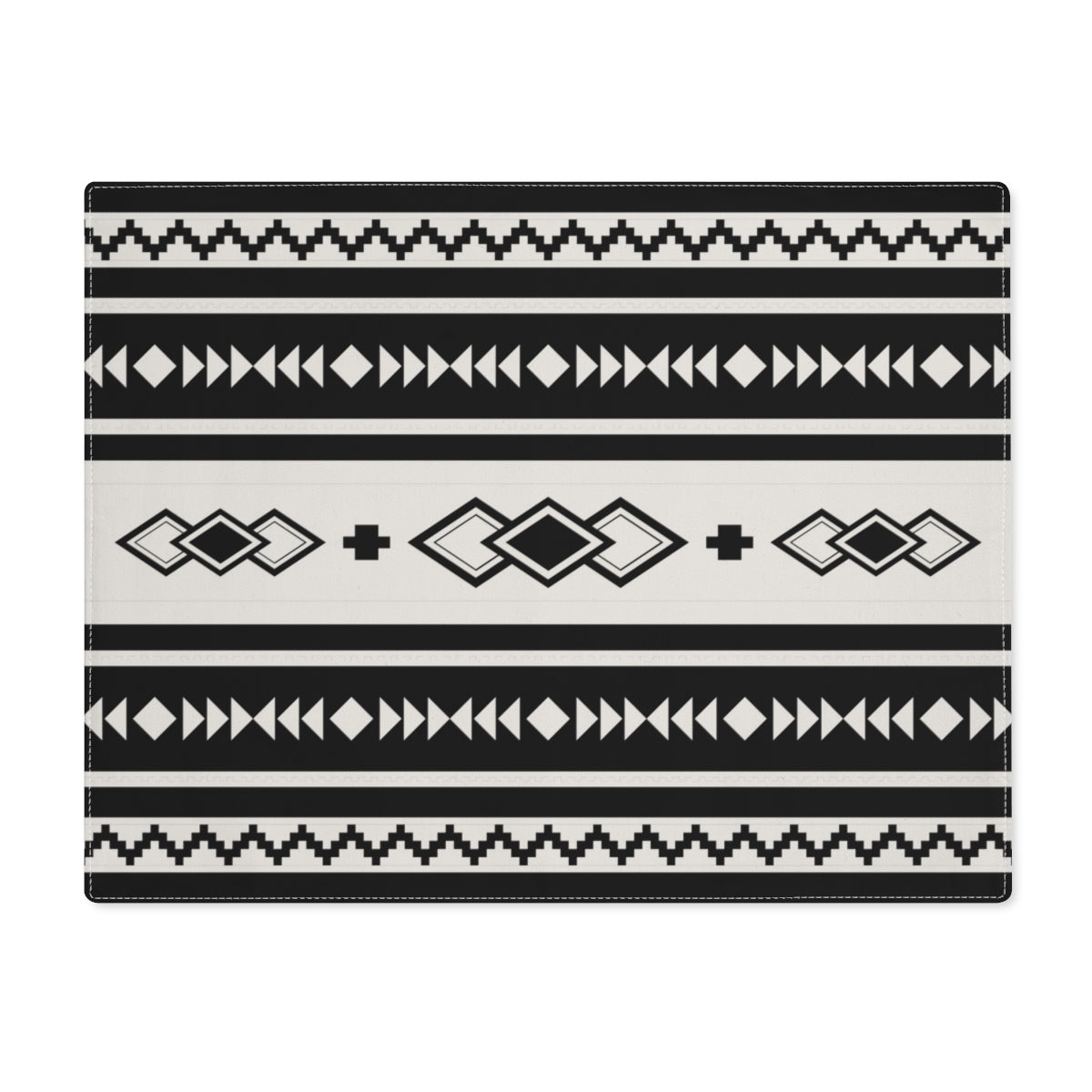Southwestern Cotton Placemats - Black Sands Print - 4-Piece Set for Dining Table Decor, Kitchen & Home Accessories | Perfect for Southwestern, Boho & Farmhouse Style Homes