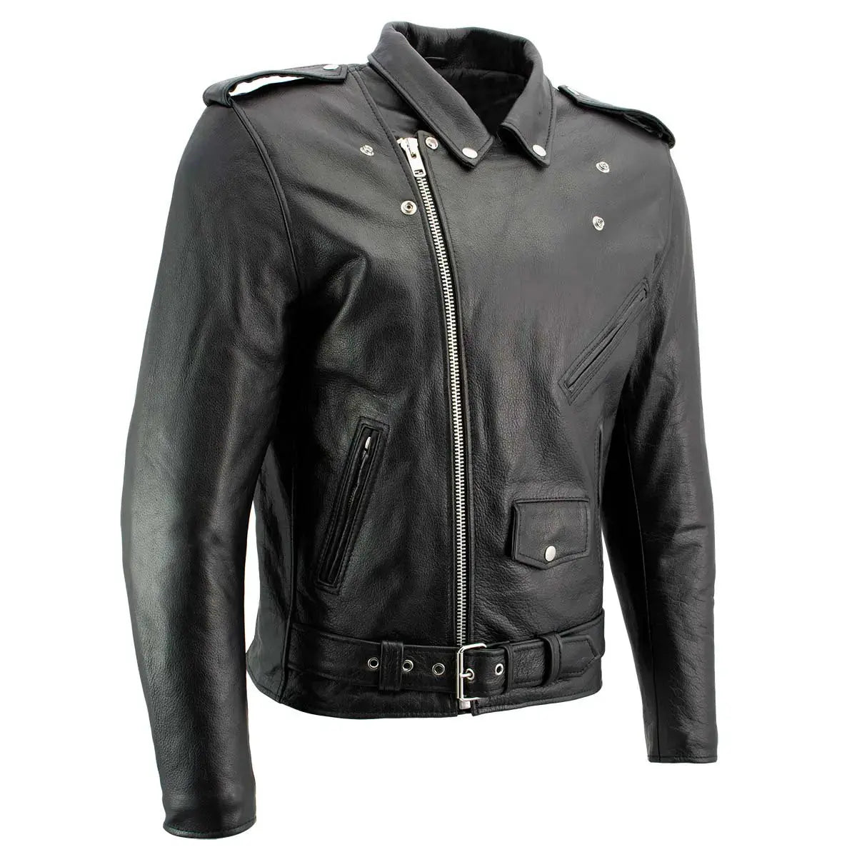X Element Men's Genuine Leather Motorcycle Jacket - Biker Jacket for Men, Heavy Duty Riding Gear for Harley Davidson & Cruiser Motorcycles - Perfect for Road Trips & Motorcycle Rallies