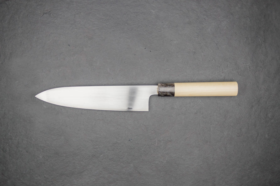Premium Shigefusa Kasumi Gyuto 210mm Japanese Chef Knife - High Carbon Steel, Razor Sharp Blade for Sushi, Meat, and Vegetable Cutting - Perfect for Professional Chefs & Home Cooking Enthusiasts