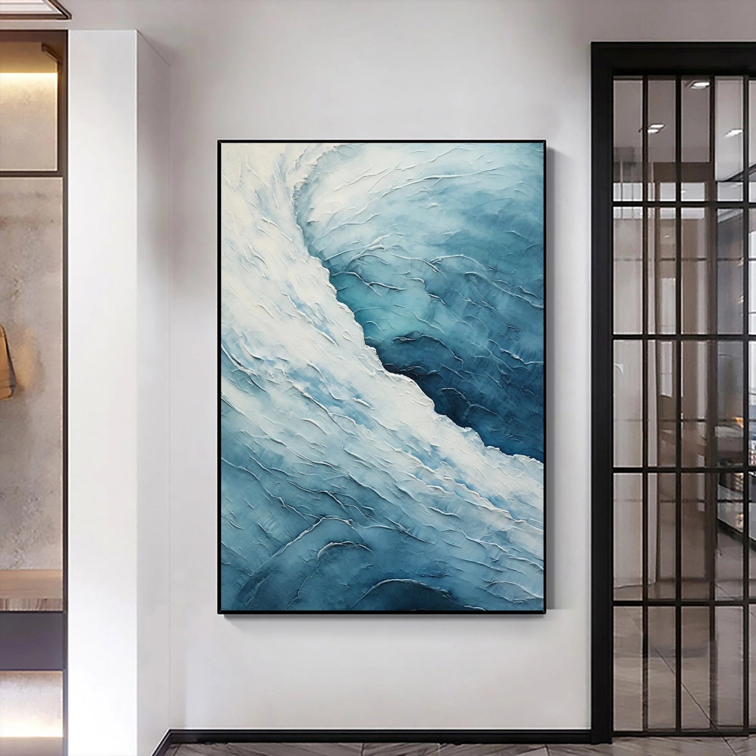 Ocean and Sky Painting #OS 236 - Handmade Canvas Wall Art for Home & Office Decor - Perfect for Living Room, Bedroom, or Office Wall Decor