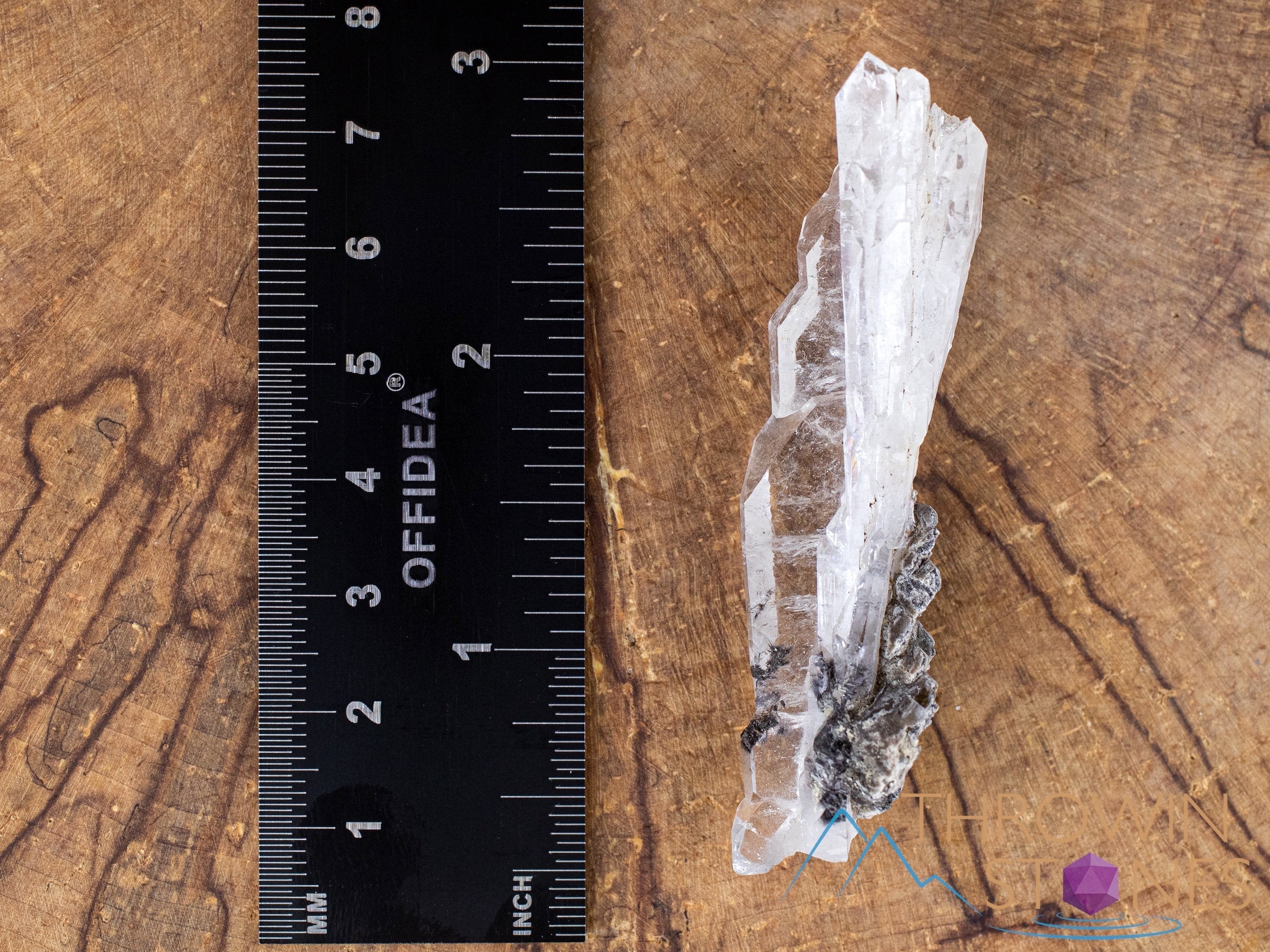 Natural Calcite Included Faden Quartz Raw Crystal Cluster - Healing Stone for Home Decor, Meditation & Energy Work | Garden Quartz Specimen for Spiritual Healing & Chakra Balancing