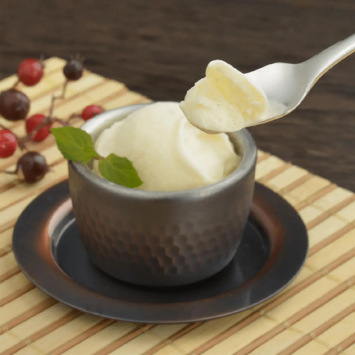 Asahi Copper Square Ice Cream Spoon - Premium Durable Dessert Spoon for Gelato, Sorbet & Frozen Treats - Perfect for Home, Restaurants & Ice Cream Shops