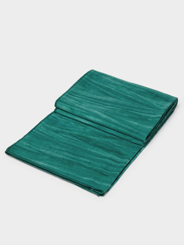 Manduka eQua Yoga Mat Towel - Non-Slip, Absorbent & Eco-Friendly for Hot Yoga, Bikram & Pilates - Perfect for Home, Studio & Travel Workouts