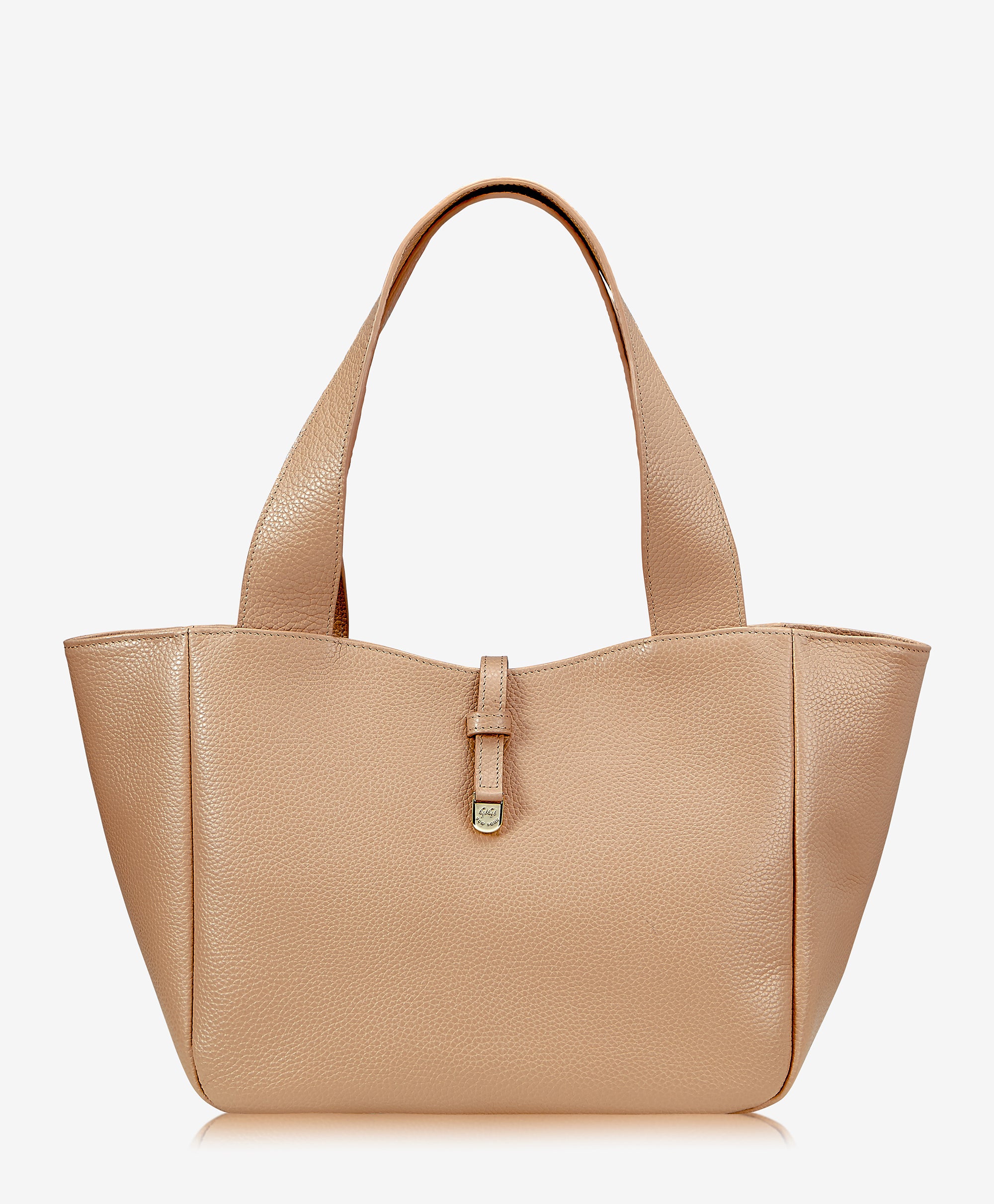 Premium Mercer Tote Bag in Cappuccino - Pebble Grain Leather Handbag for Women | Perfect for Work, Travel & Everyday Use