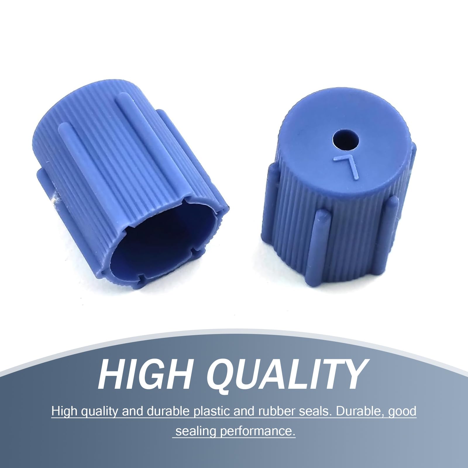 10 PCS Universal R134a AC High & Low Pressure Port Caps - Car Air Conditioner Dust Protection Caps for Most Vehicles (Blue & Red) | AC System Maintenance & Repair Accessories