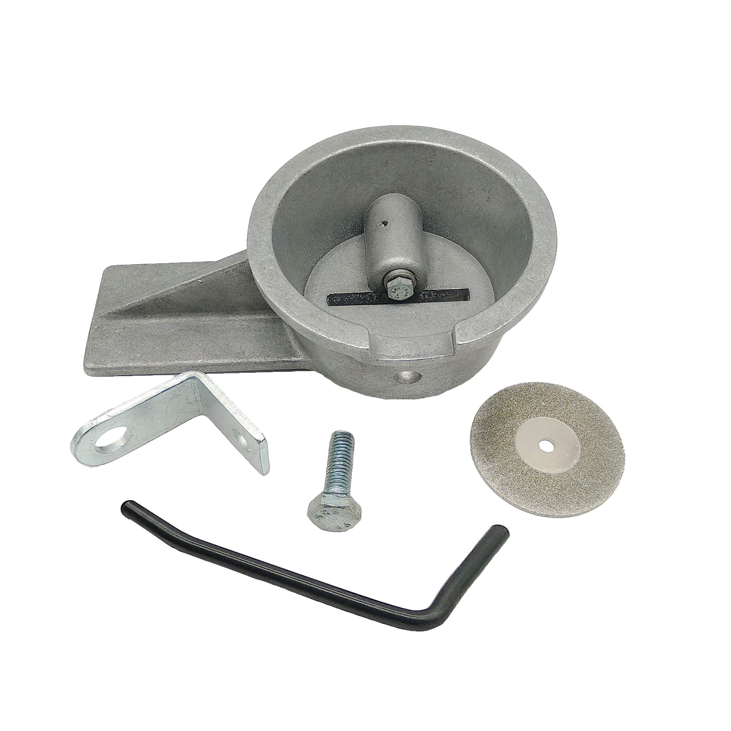 Piston Ring End Gap Filer Tool - Hand Operated Carbide Grinding Tool (Model 80514) for Engine Repair & Motorcycle Maintenance