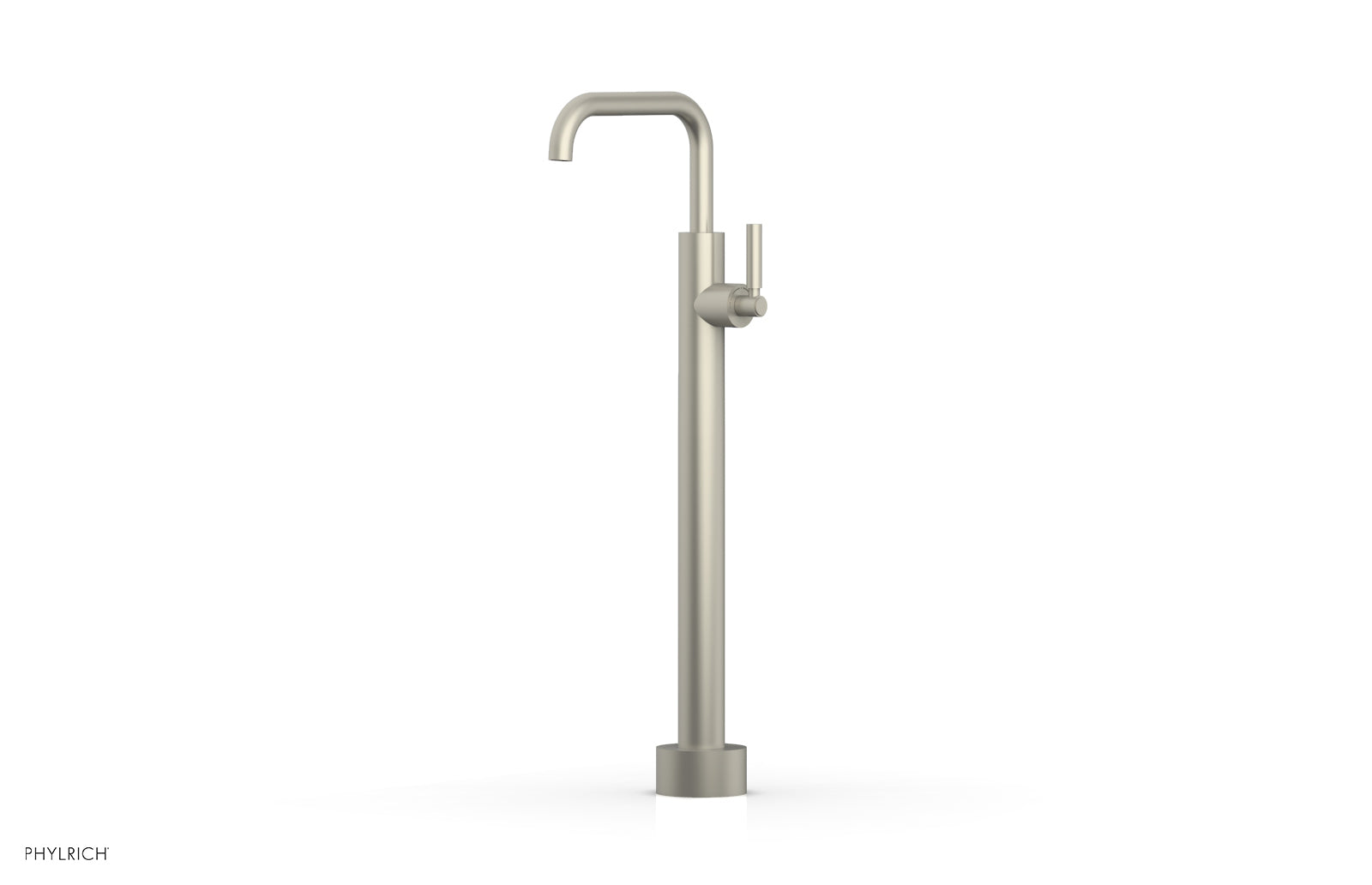BASIC Low Floor Mount Tub Filler with Lever Handle - D130 45 04 - Durable Bathroom Faucet for Modern Showers & Bathtubs