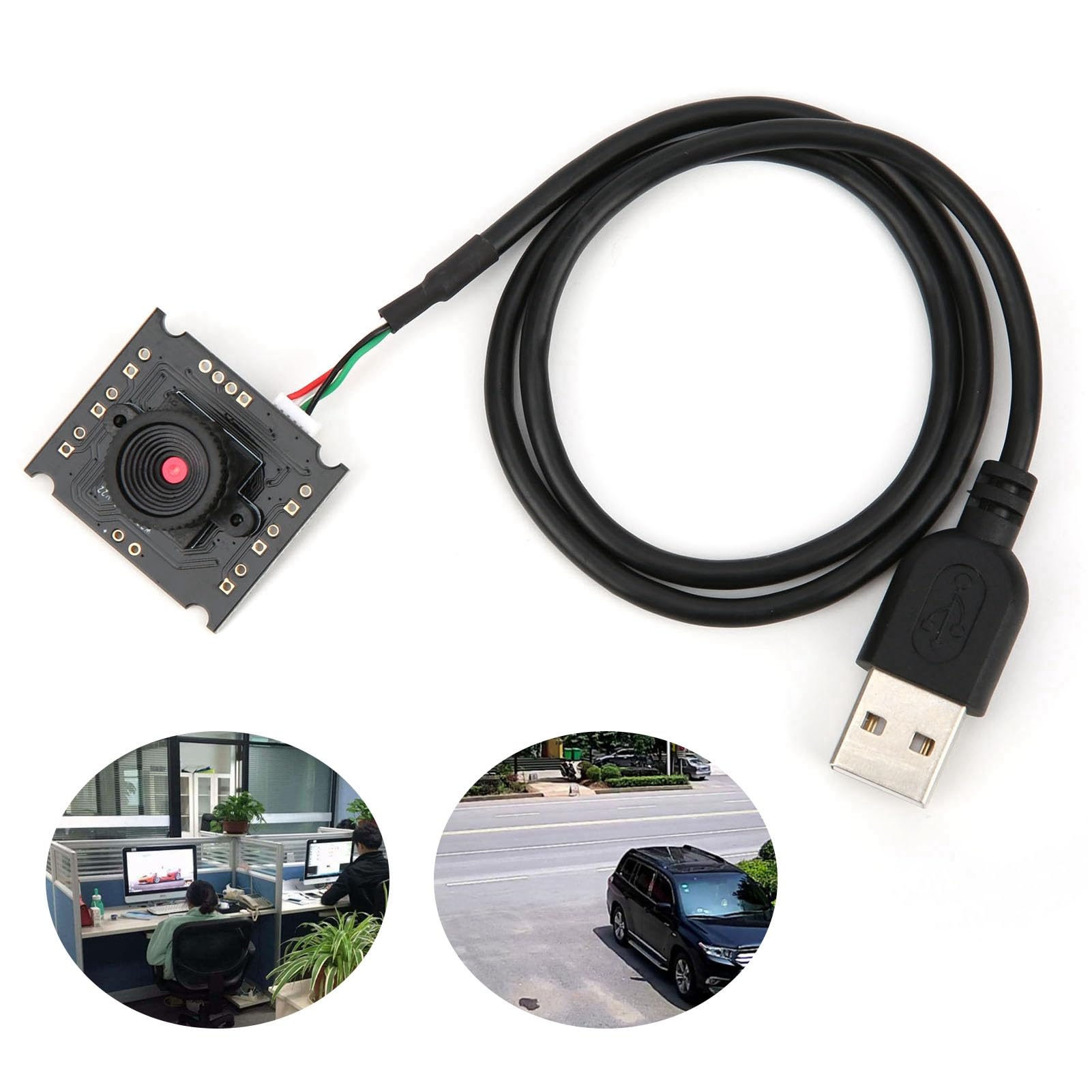 Acouto USB Camera Module HBV-W202012HD - High Definition Webcam for Windows XP/7/8/10 & macOS - Perfect for Video Conferencing, Live Streaming & Online Classes