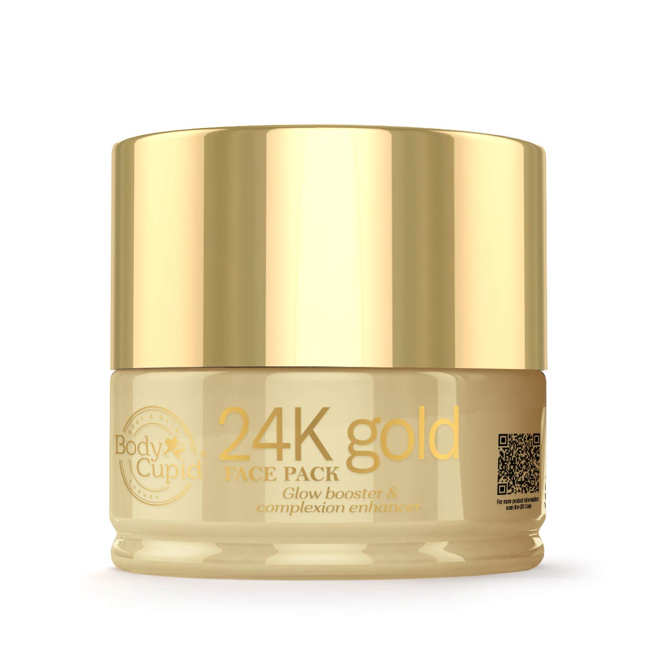 24K Gold Face Pack with Gold Mica Powder & Mulberry Extract - Brightening & Hydrating Facial Mask for Glowing Skin - Sulfate-Free, Paraben-Free Skincare (100ml) - Perfect for Night Routine & Spa Days