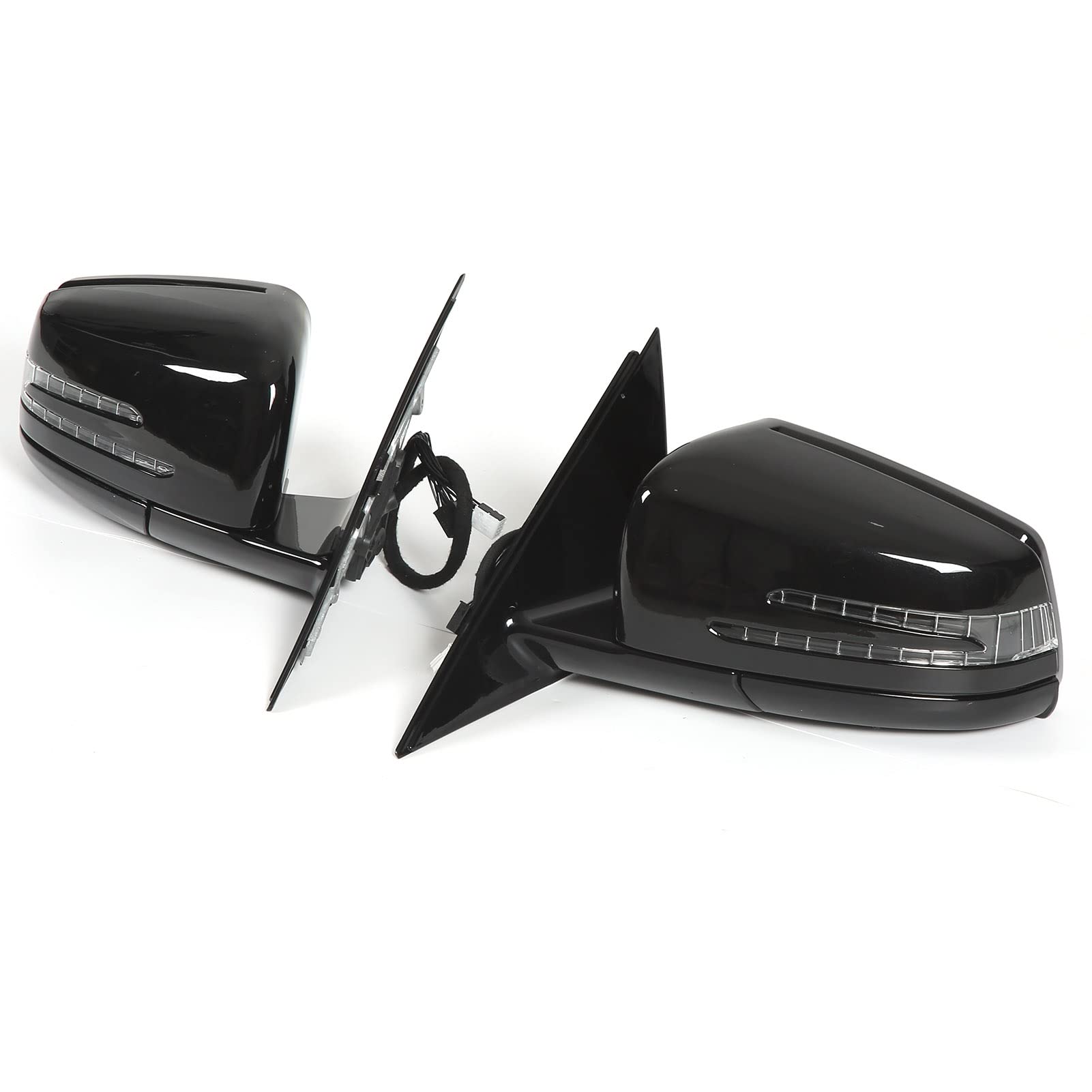 2Pcs Electric Heated Side Mirrors with Turn Signal for Car - Universal Fit, Left & Right Set - Perfect for Winter Driving & Enhanced Safety