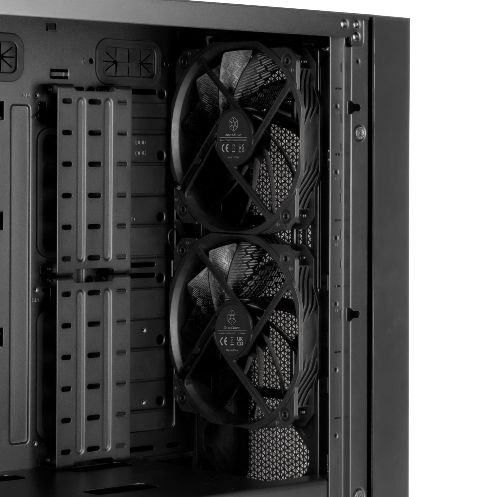 SilverStone Technology SETA H1 E-ATX Full Tower PC Case - Dual 160mm Front Fans & 140mm Rear Fan, High Airflow Design (SST-SEH1B-G) - Perfect for Gaming Rigs, Workstations & Custom PC Builds
