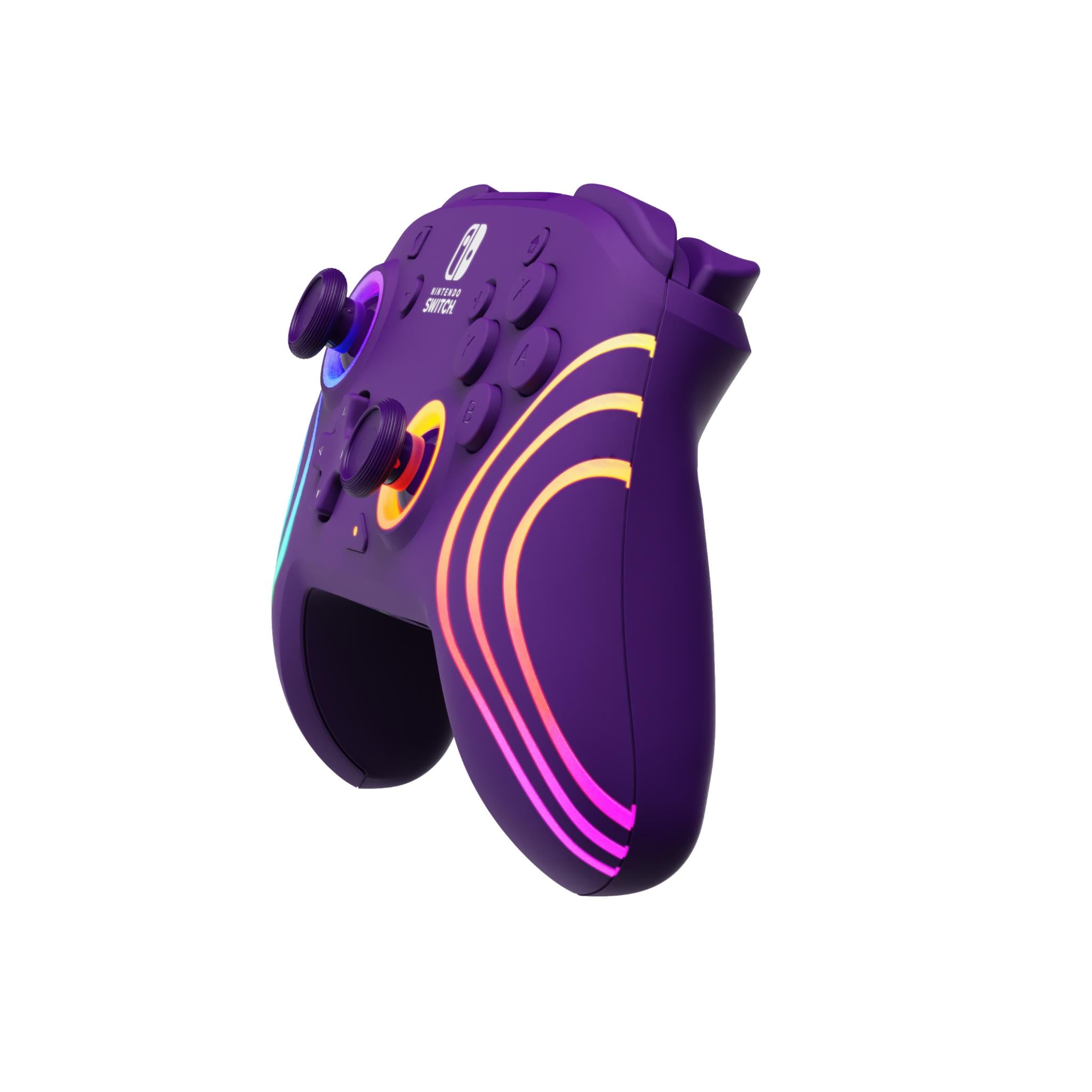Afterglow Wave Wireless Controller for Nintendo Switch - Purple | Ergonomic Design, Motion Controls, HD Rumble | Perfect for Gaming at Home or On-The-Go