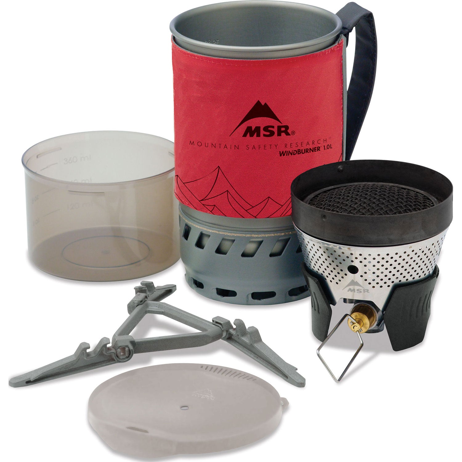 MSR WindBurner 1.0L Compact Camping Stove System - Lightweight Backpacking Stove for Outdoor Cooking, Hiking & Emergency Preparedness