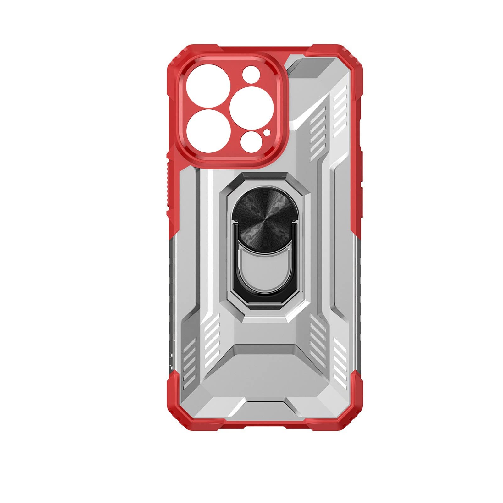 Shockproof Magnetic Ring TPU Case Compatible with iPhone 13 Pro Max 6.7 Inch & iPhone 12 - Slim Protective Cover with Bracket for Wireless Charging | Perfect for Work, Travel & Outdoor Activities