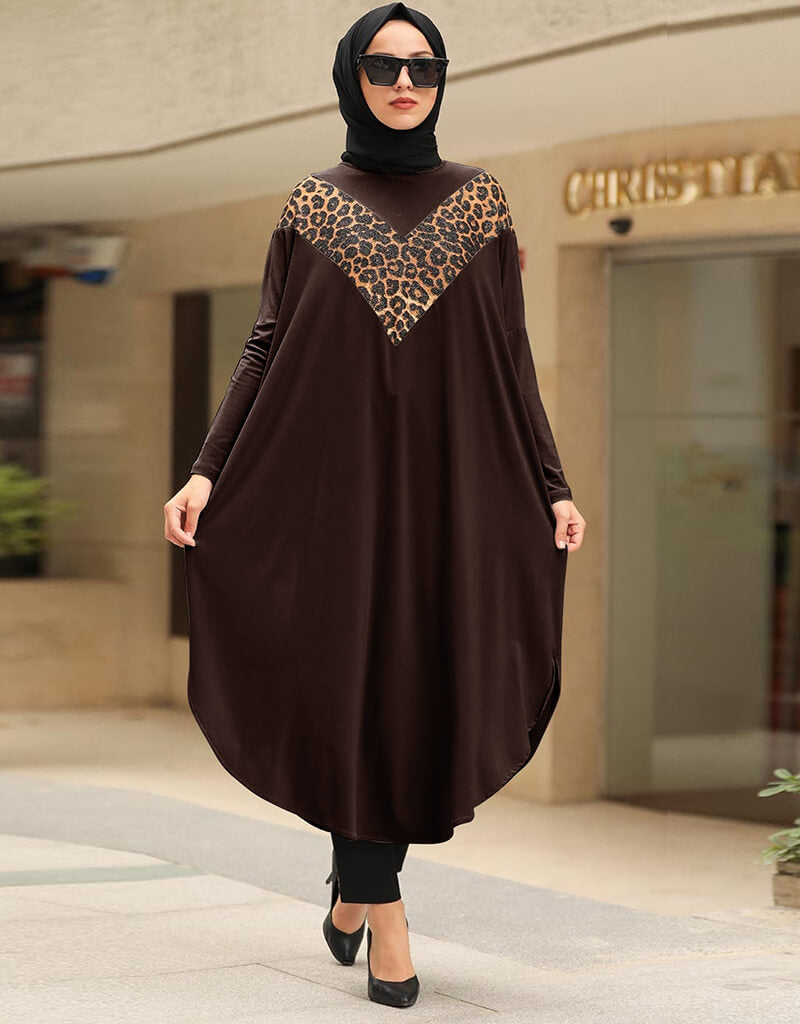 Latest Brown Printed Kaftan Dresses for Women - Elegant Boho Chic Loungewear for Beach, Vacation & Summer Outfits