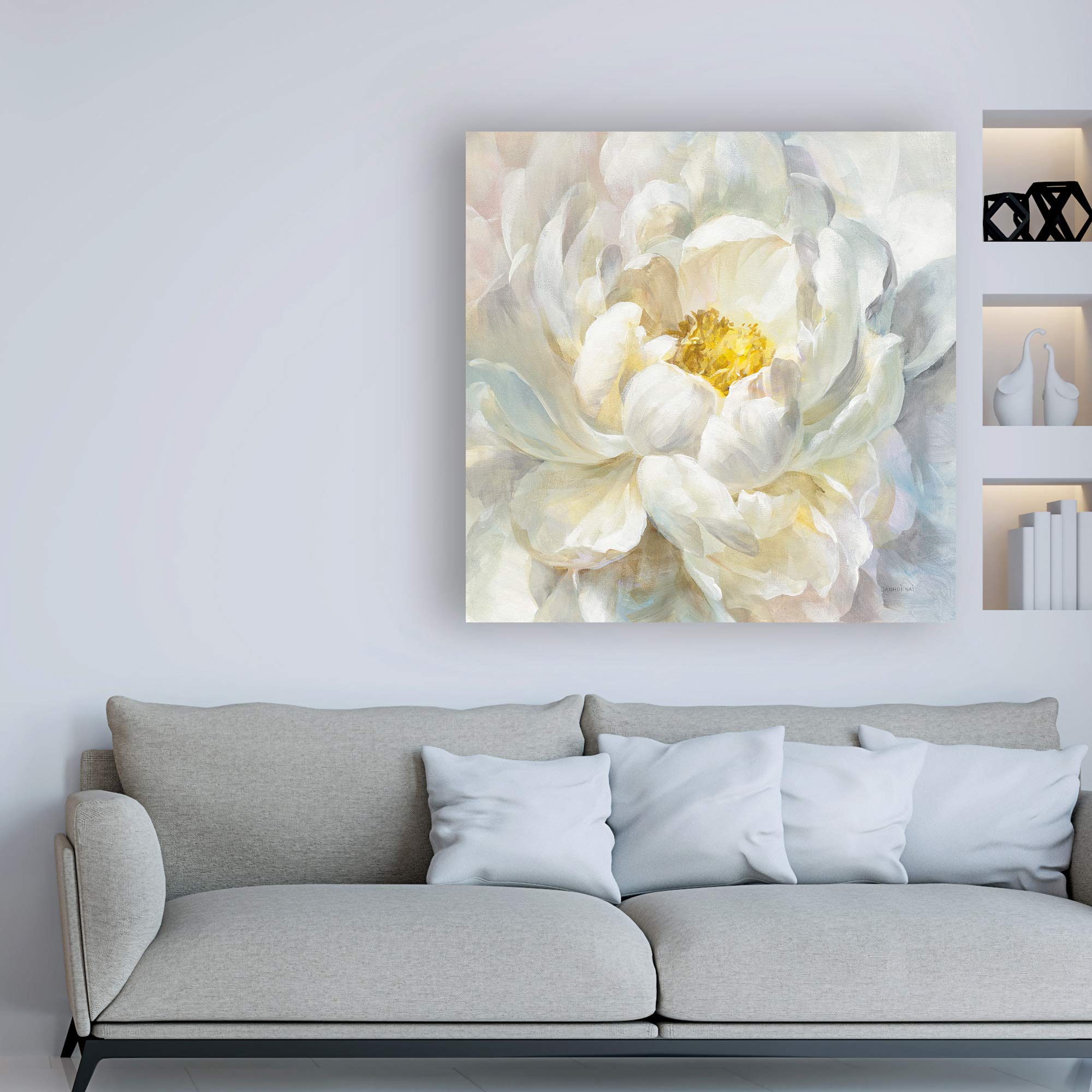 Danhui Nai Summer Joy I 18x18 Fine Art Canvas Print - Vibrant Floral Wall Decor for Living Room, Bedroom & Office
