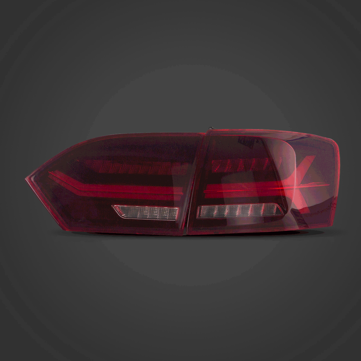 2011-2014 Volkswagen Jetta/Sagitar 6th Gen (A6) LED Tail Light Assembly with Full Sequential Turn Signals - High Visibility Safety Lighting for Night Driving & Custom Styling