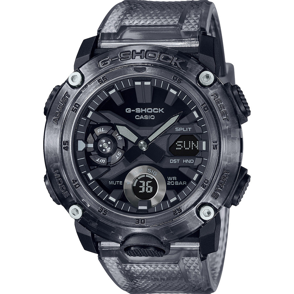 G Shock GA2000SKE 8A Digital Sports Watch for Men - Durable Shock Resistant Waterproof Watch for Outdoor Activities, Running, Hiking & Adventure