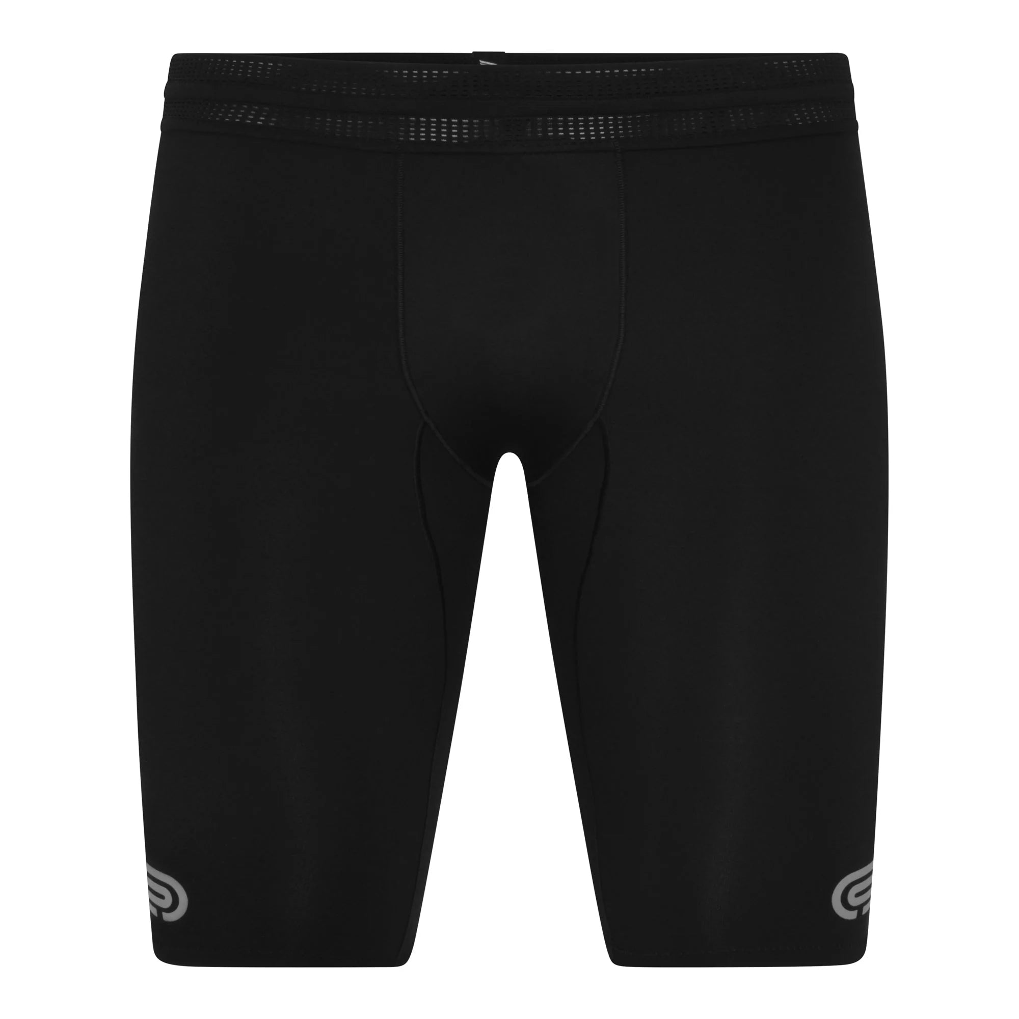 Pressio Men's EQ Run Half Tight - Black | Running Compression Shorts for Men | Perfect for Marathon, Gym & Workout Training