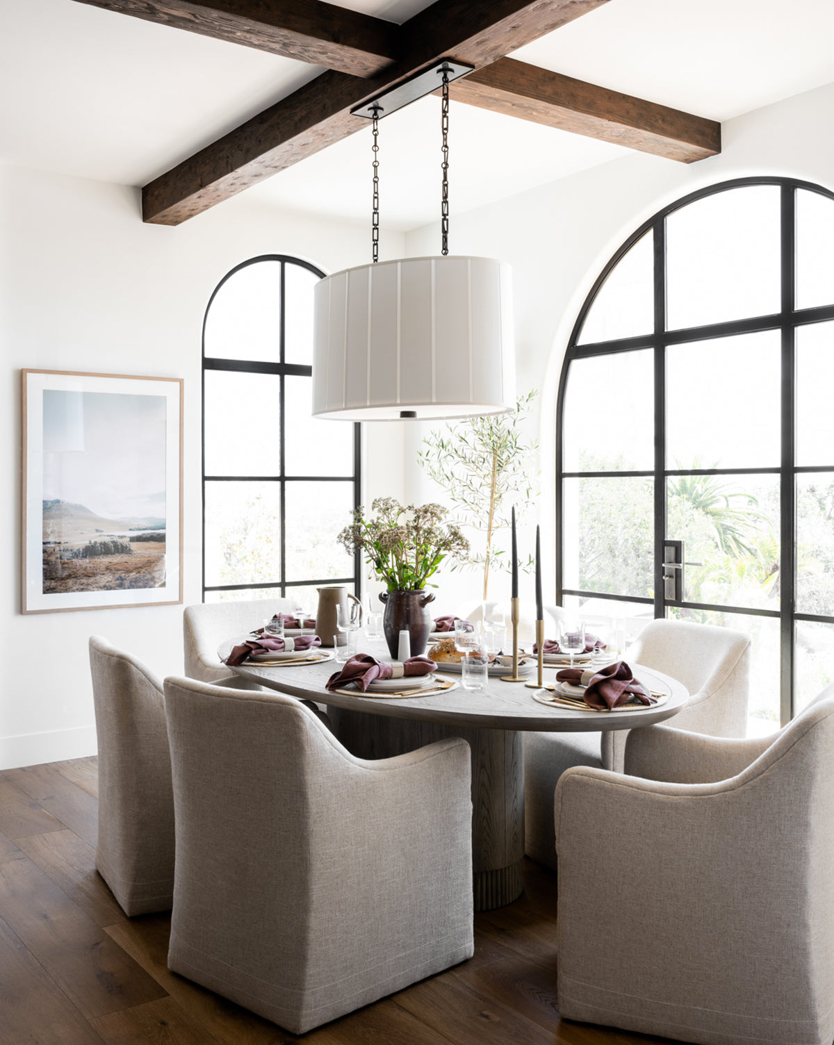 Perfect Pleat Oval Hanging Shade - Elegant Window Treatment for Living Room, Bedroom & Kitchen Decor