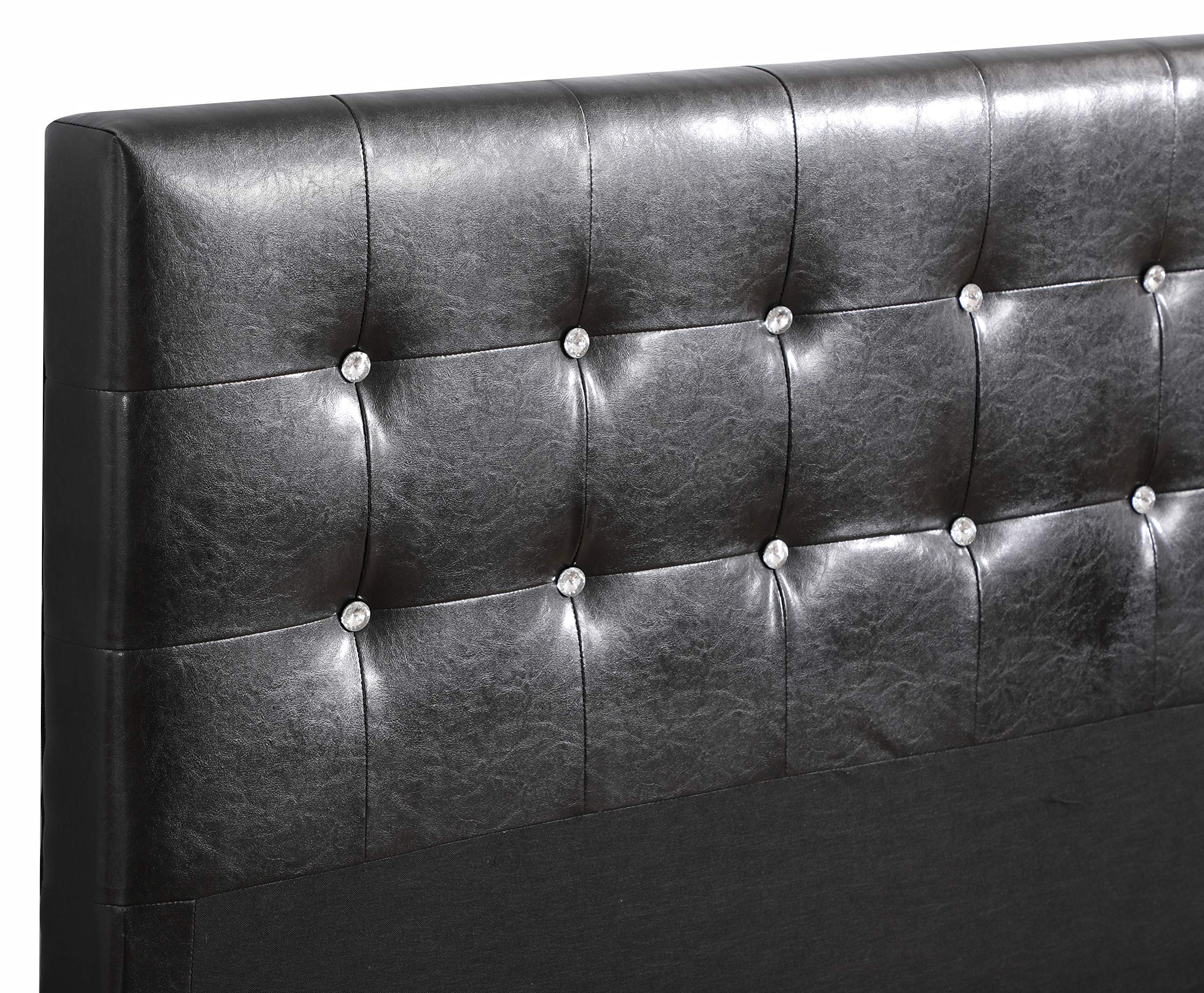 Glory Furniture G2583-KB-UP King Size Black Sleigh Bed with 3 Storage Drawers - Perfect for Master Bedroom & Guest Room Decor