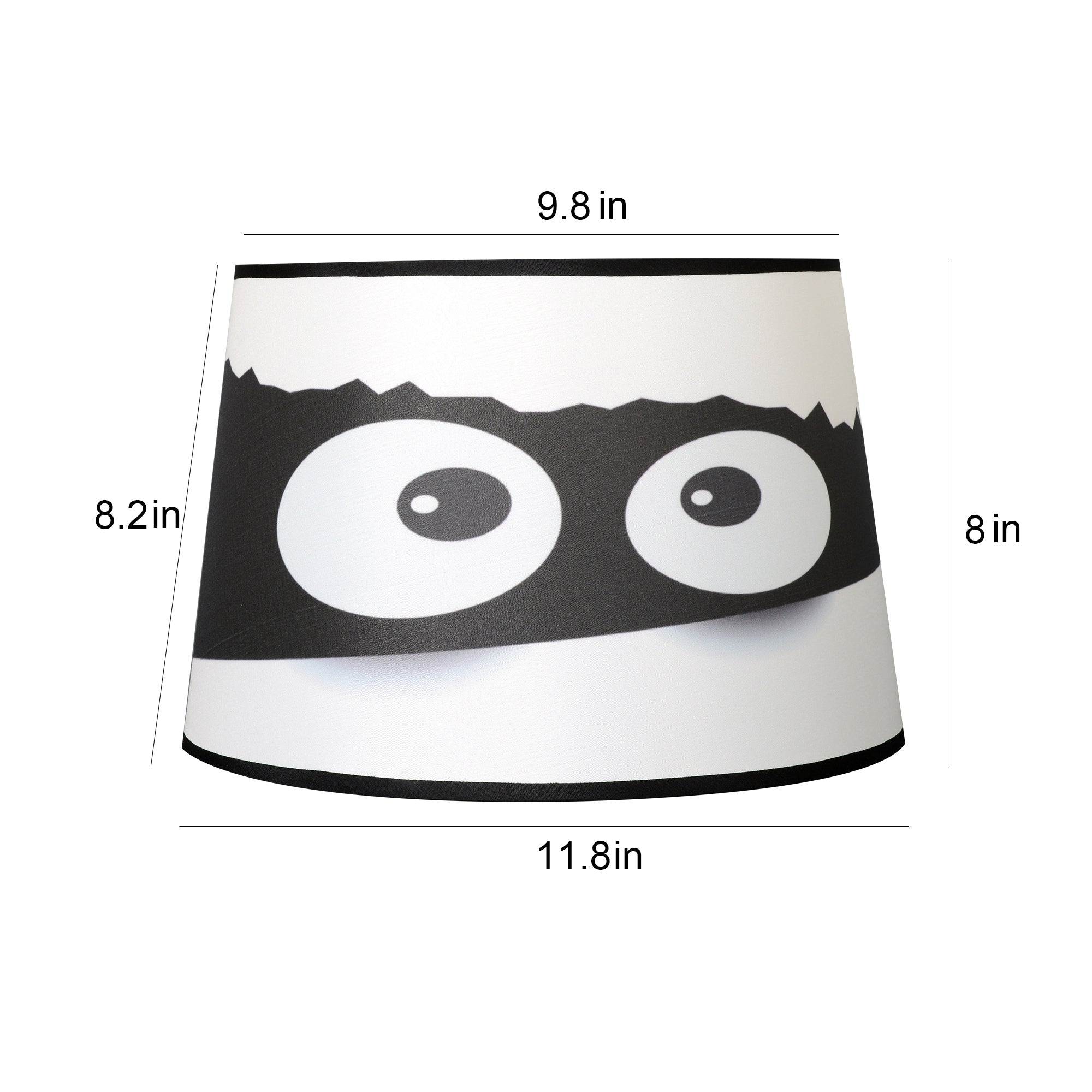 Halloween Round Empire Lamp Shade Set of 2 - 10x12x8 Inches - Carro Home Collection Limited Edition - Perfect for Spooky Decor, Living Room & Bedroom Lighting