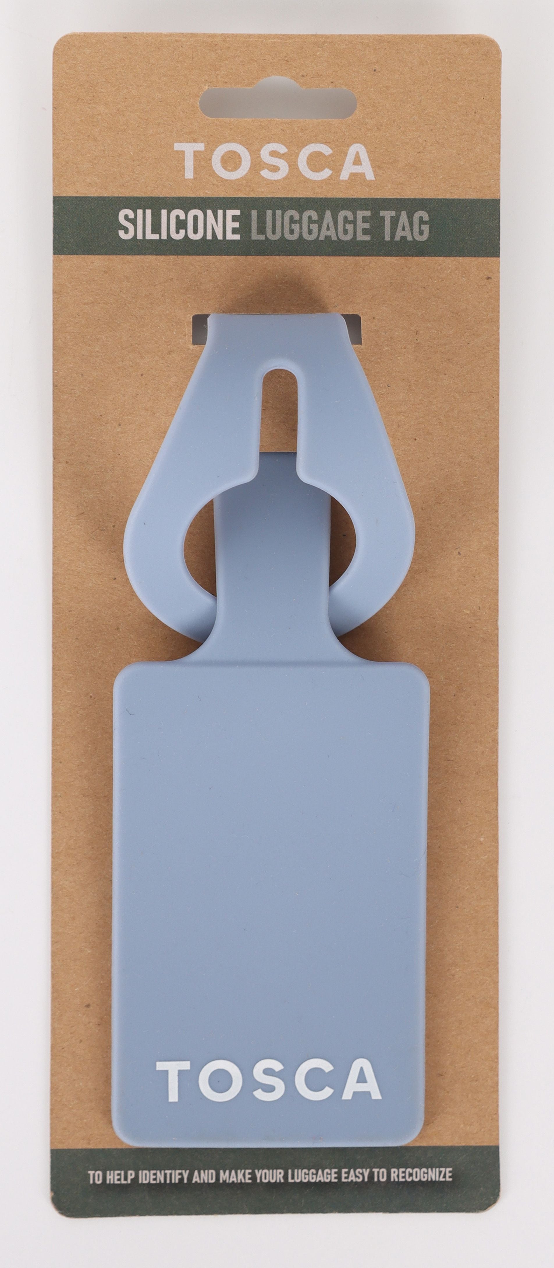Tosca TCA065 D Silicone Luggage Tag - Lavender Purple Travel ID Tag with Durable Silicone & Metal Loop - Perfect for Suitcases, Backpacks, and Travel Bags
