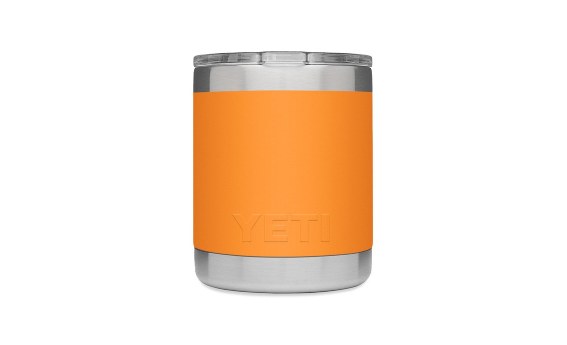 Yeti Rambler 10 oz Lowball Tumbler - King Crab Orange - Insulated Stainless Steel Cup for Whiskey, Cocktails, and Cold Drinks - Perfect for Home, Office, and Outdoor Use