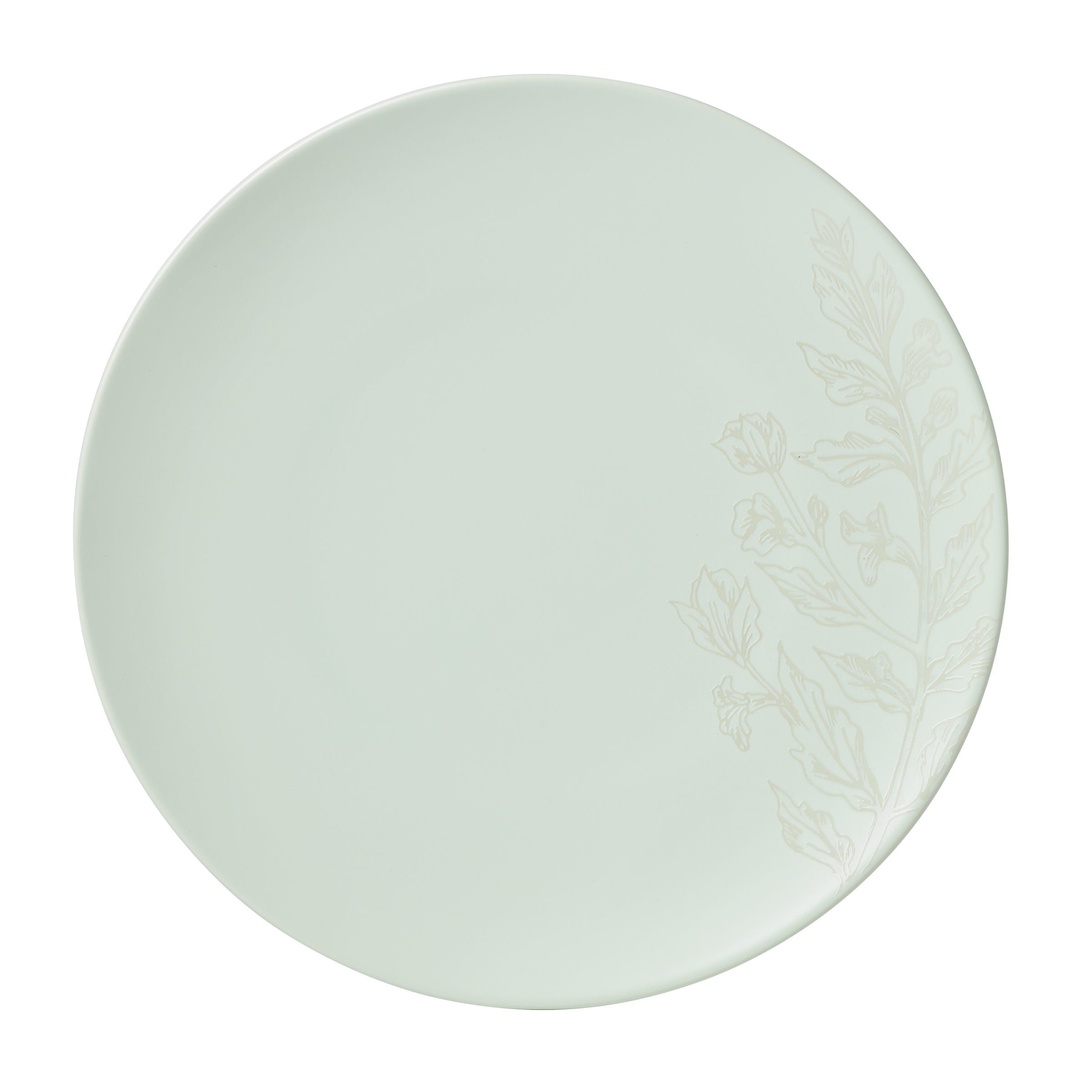 Roseto Soft Sage 12-Piece Dinnerware Set - Porcelain Plates, Bowls & Mugs for Everyday Dining, Family Meals & Entertaining Guests