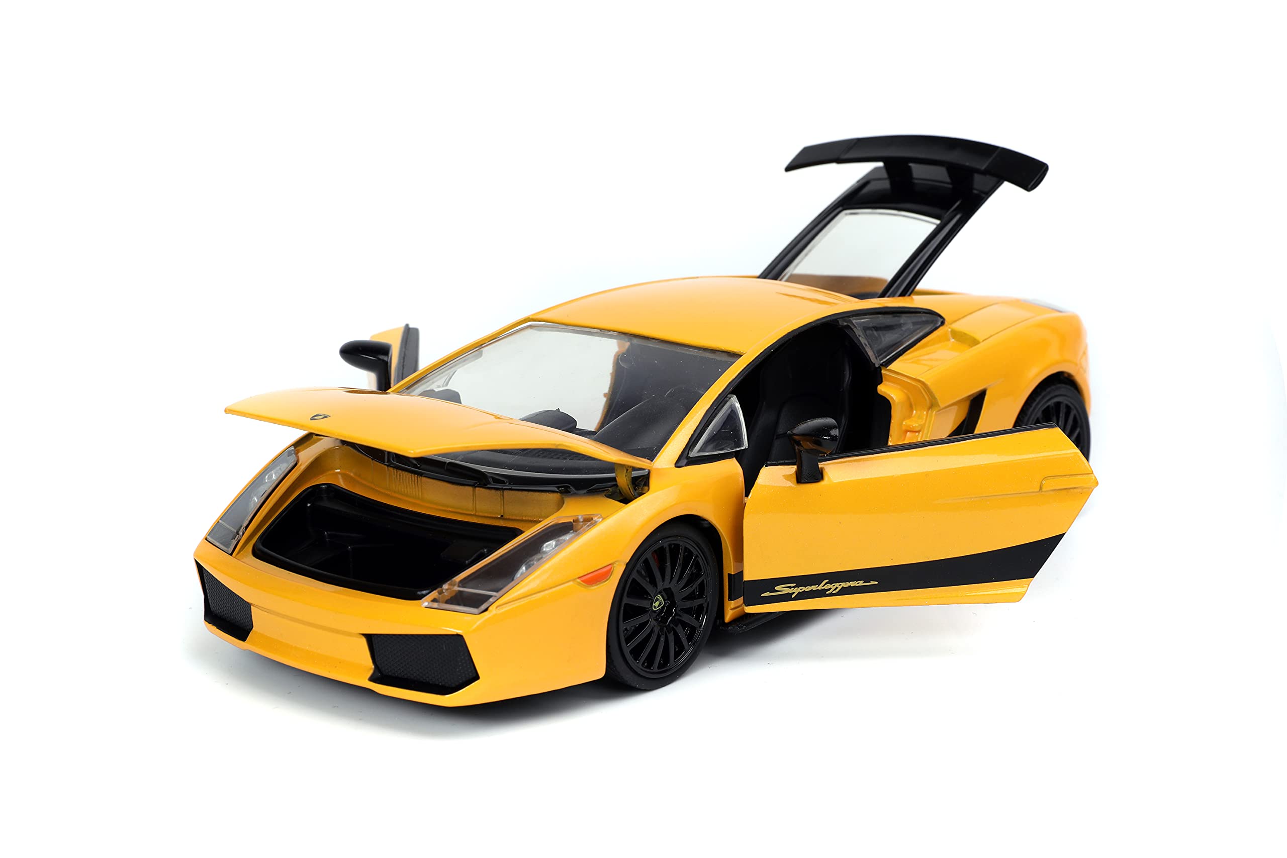Jada Toys Fast & Furious 1:24 Scale Lamborghini Gallardo Superleggera Die-Cast Model Car - Yellow Collectible Toy for Kids & Adults - Perfect for Display, Gift Giving & Movie Fans Collection