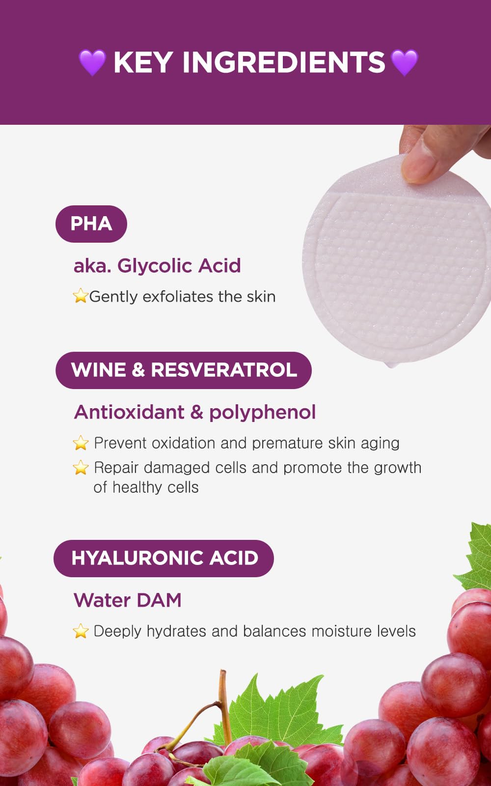 NEOGENLAB DERMALOGY Bio-Peel Gauze Peeling Pads - Lemon & Wine Exfoliating Treatment (30 Pads Each) for Brightening & Pore Care | At-Home Facial & Skincare Routine