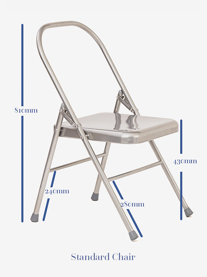 Yogamatters Yoga Chair with Front Bar - Set of 4 for Home, Studio & Rehabilitation Exercises - Perfect for Seniors, Yoga Practice & Physical Therapy