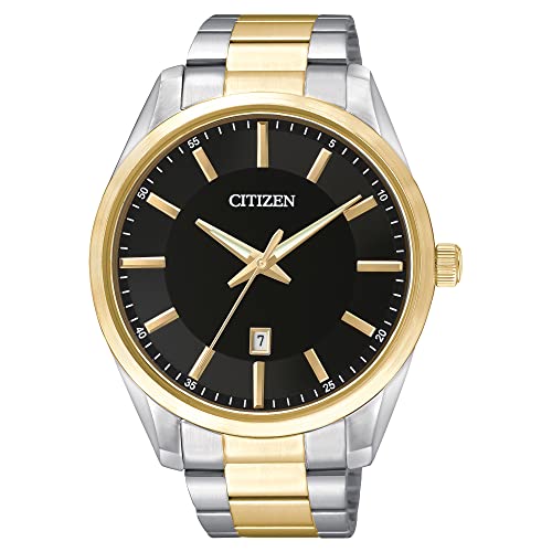 Two-Tone Bracelet, Black Dial