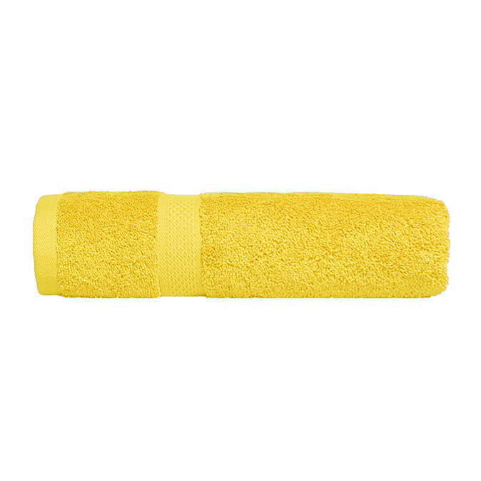 Premium 100% Combed Cotton Bath Towels - Soft & Absorbent Yellow Bath Towel Set for Spa, Beach & Luxury Bathroom Decor